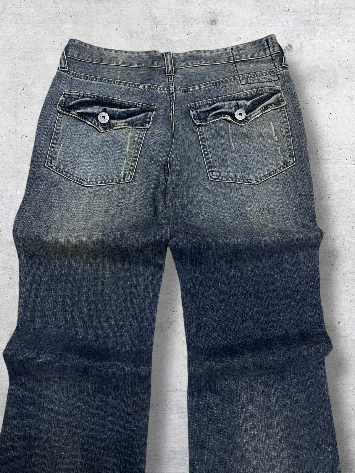 Hysteric Glamour RUSH HOUR 90S JAPAN DESIGNER DISTRESSED FLARED ICONIC DENIM Size US 32 / EU 48 - 13 Thumbnail
