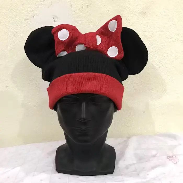 Mickey Mouse × Vintage Minnie Mouse Bunny Horn Beanie Hat Size ONE SIZE - 2 Thumbnail