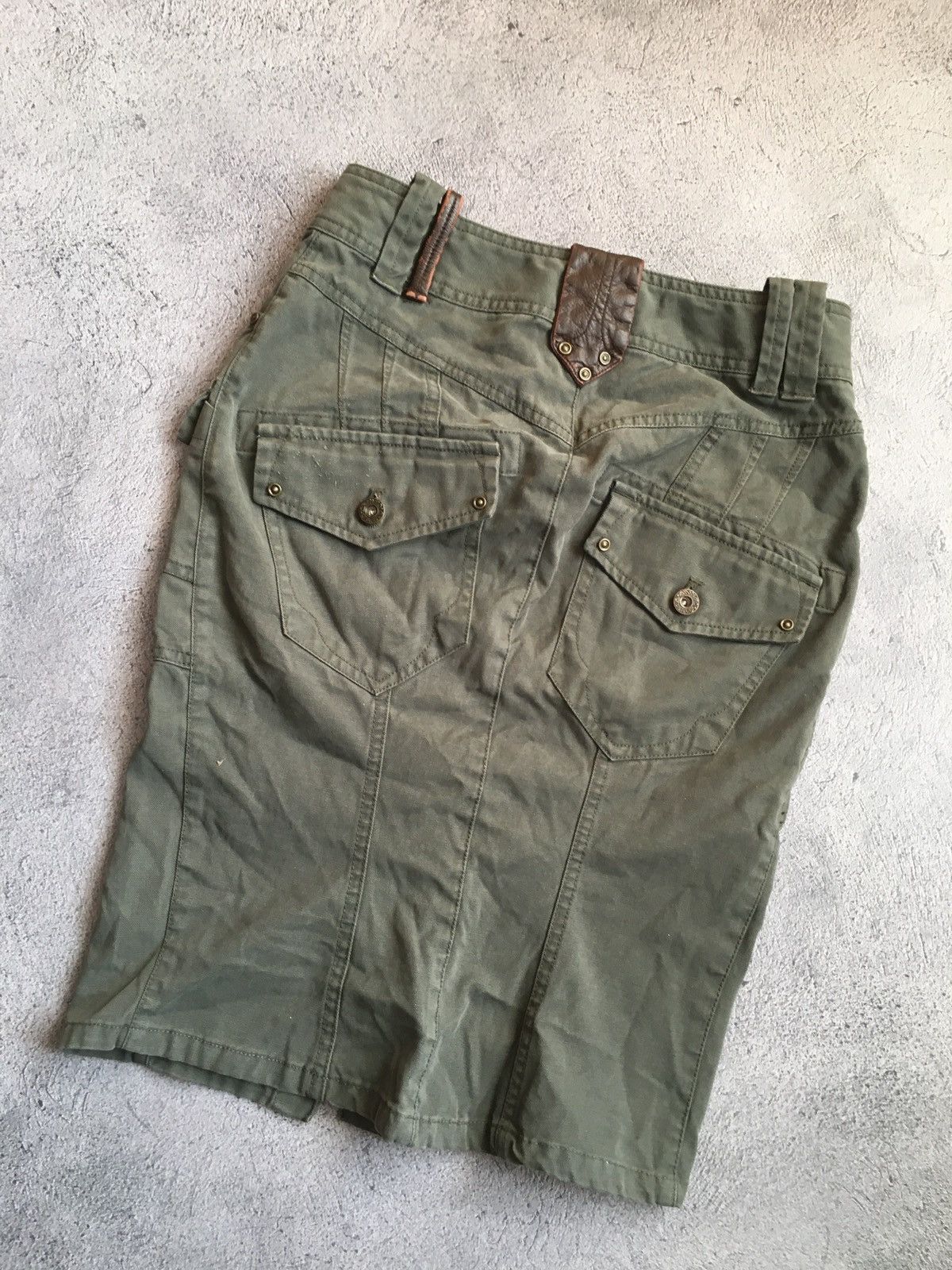 Diesel 🐜 Diesel Vintage Y2K Cargo Midi Skirt Size 27" / US 4 / IT 40 - 3 Thumbnail