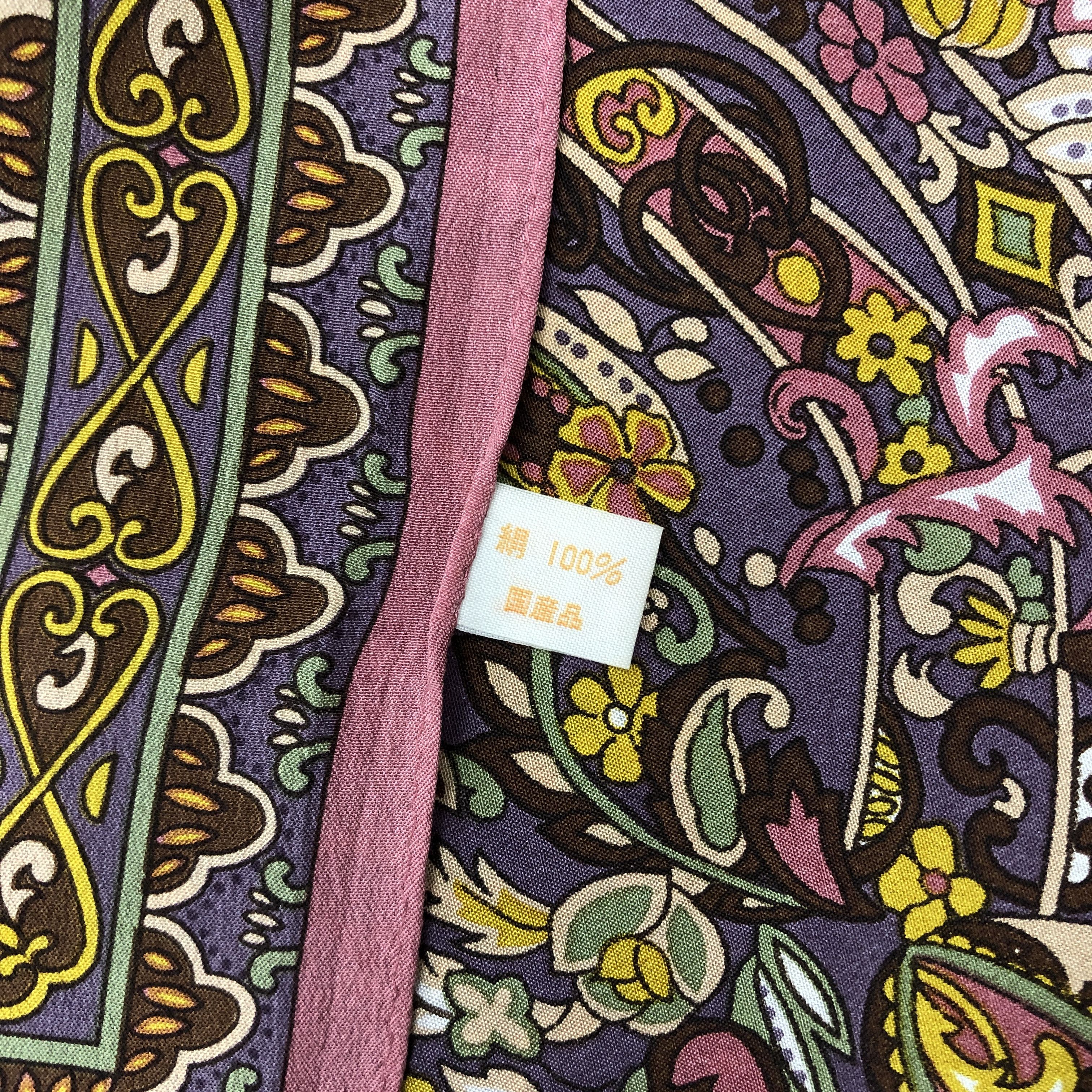 Japanese Brand Vintage J.G. Dubois SILK Scarf Twill Stole Wraps Scarves Size ONE SIZE - 10 Thumbnail