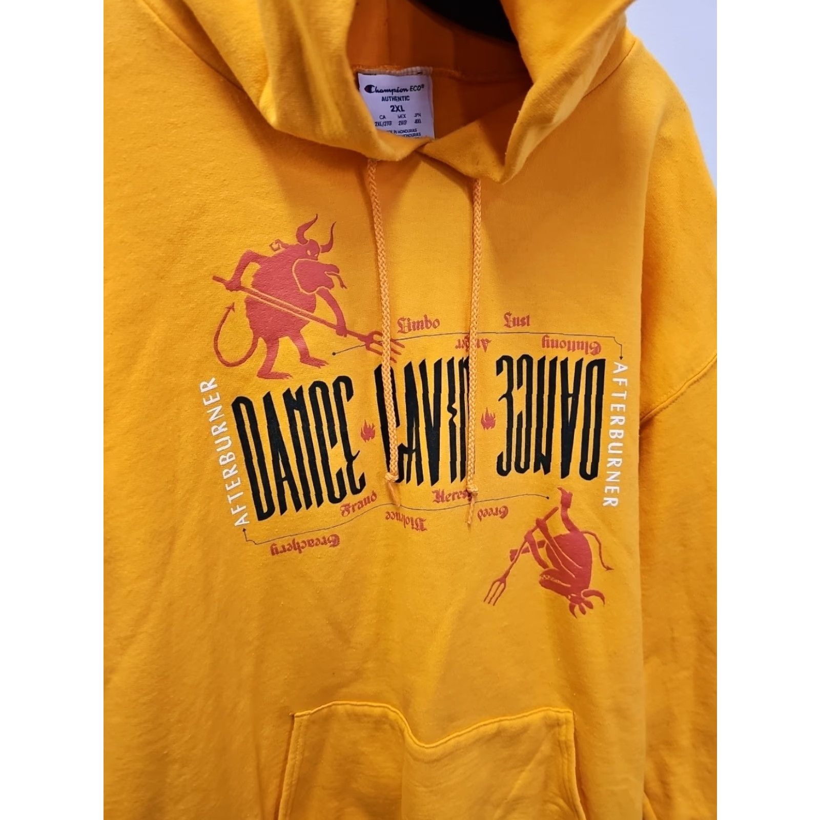 Champion Dance Gavin Dance Afterburner Collection Bull Minions Sins Hoodie 2XL Yellow Hoodie Unisex Adults Champion Pullover 2XL Men Women Size US XXL / EU 58 / 5 - 3 Thumbnail
