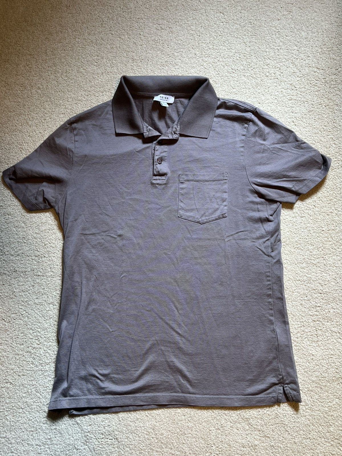 Reiss Grey Brown Reiss Polo Shirt Size US XS / EU 42 / 0 - 1 Thumbnail
