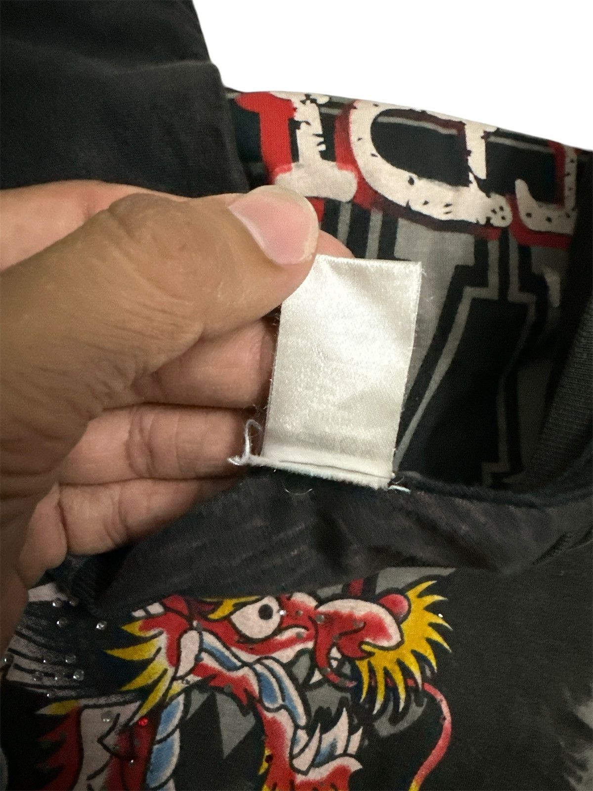 GOA 2000s Distressed Ed Hardy Christian Audigier Lgb Jnco Style Size US XL / EU 56 / 4 - 4 Thumbnail