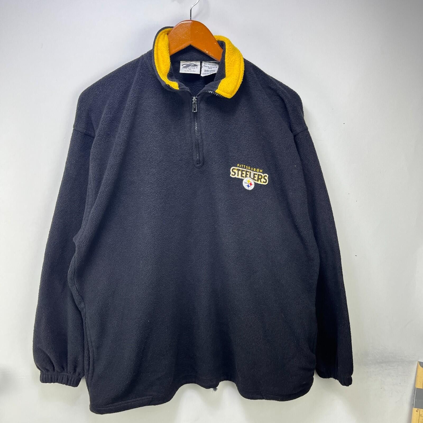 Other Vintage Pittsburgh Steelers Sweater Fleece Quarter Zip XL Size ONE SIZE - 1 Thumbnail