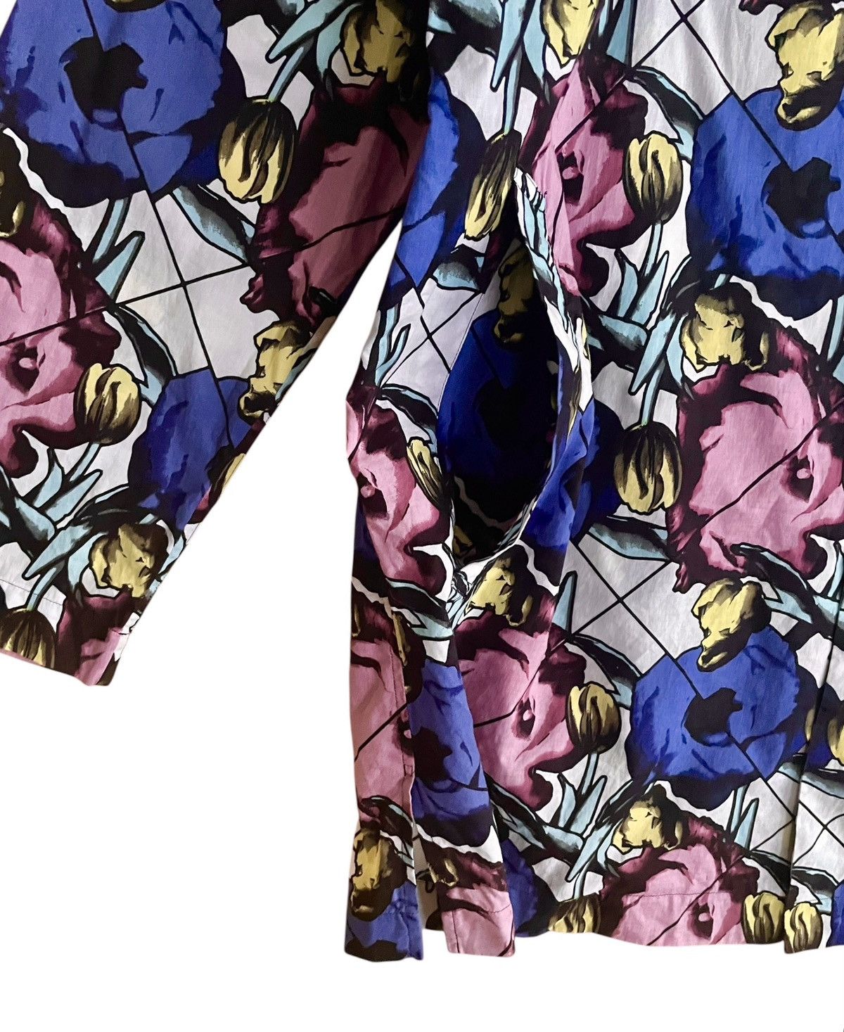 Issey Miyake Very Rare Vintage Issey Miyake Men Baggy Floral Shirt 1990s Size US M / EU 48-50 / 2 - 4 Thumbnail