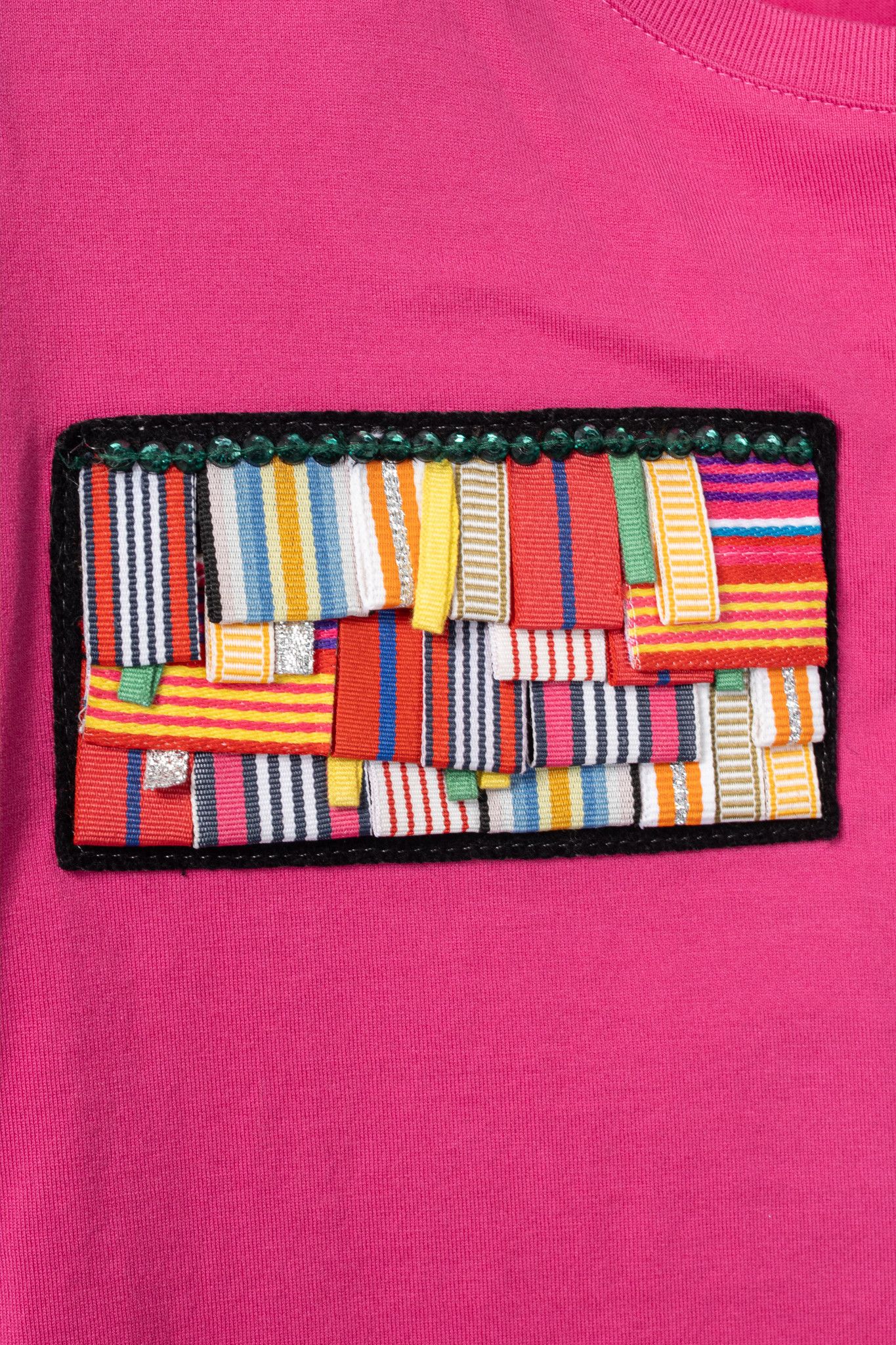 MR & MRS ITALY Mr & Mrs Italy Pink Cotton-Jersey Multi-Patch T-Shirt Size S / US 4 / IT 40 - 6 Thumbnail
