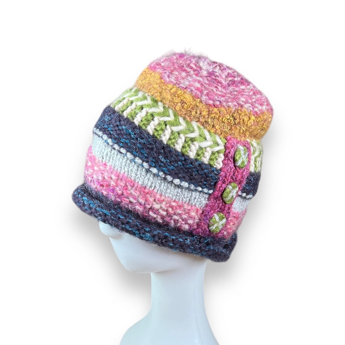Japanese Brand Y2K Beanie Hat SIZE 56-57.5 CM Size ONE SIZE - 2 Thumbnail