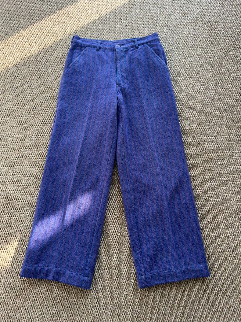 Comme des Garcons Comme Des Garcons size S Purple wool pants Size US 26 / EU 42 - 1 Thumbnail