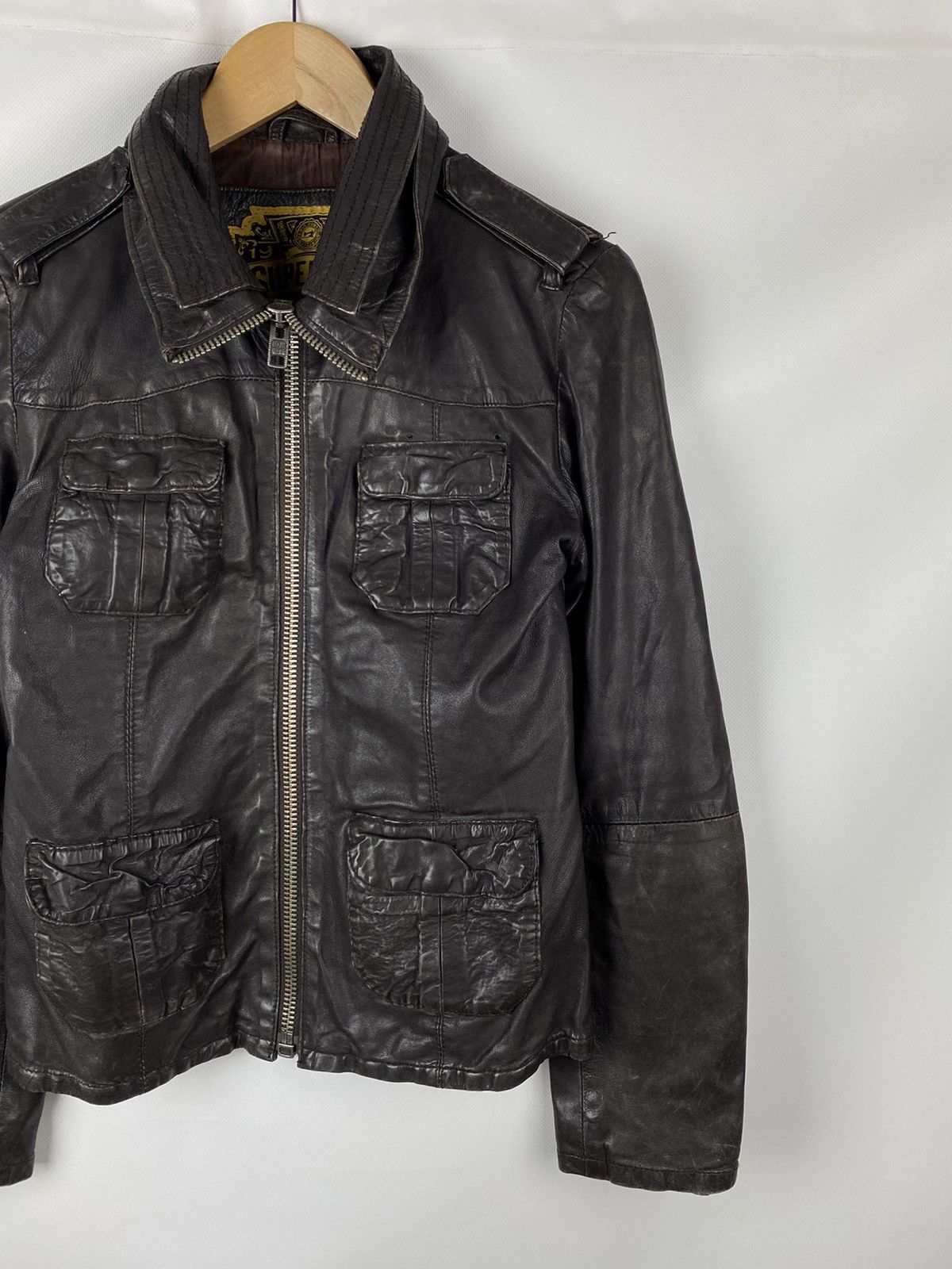 Superdry Superdry Japan men’s leather multipocket Jacket Size US M / EU 48-50 / 2 - 3 Thumbnail