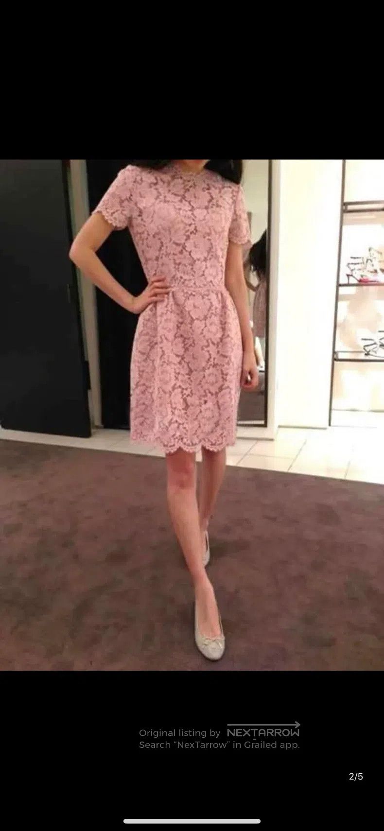 Valentino Valentino Classic lace black short sleeve dress Size S / US 4 / IT 40 - 1 Thumbnail