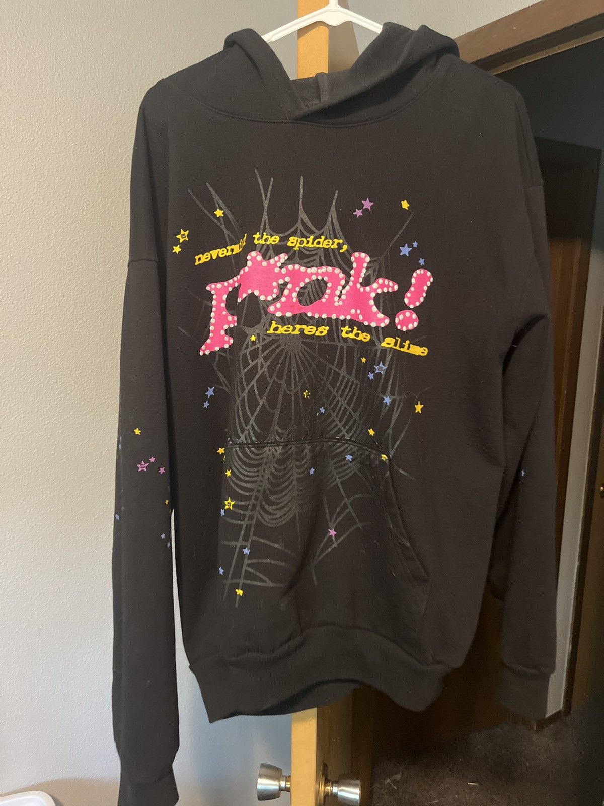 image of Spider Worldwide Sp5Der P!nk Hoodie in Black, Men's (Size XL)