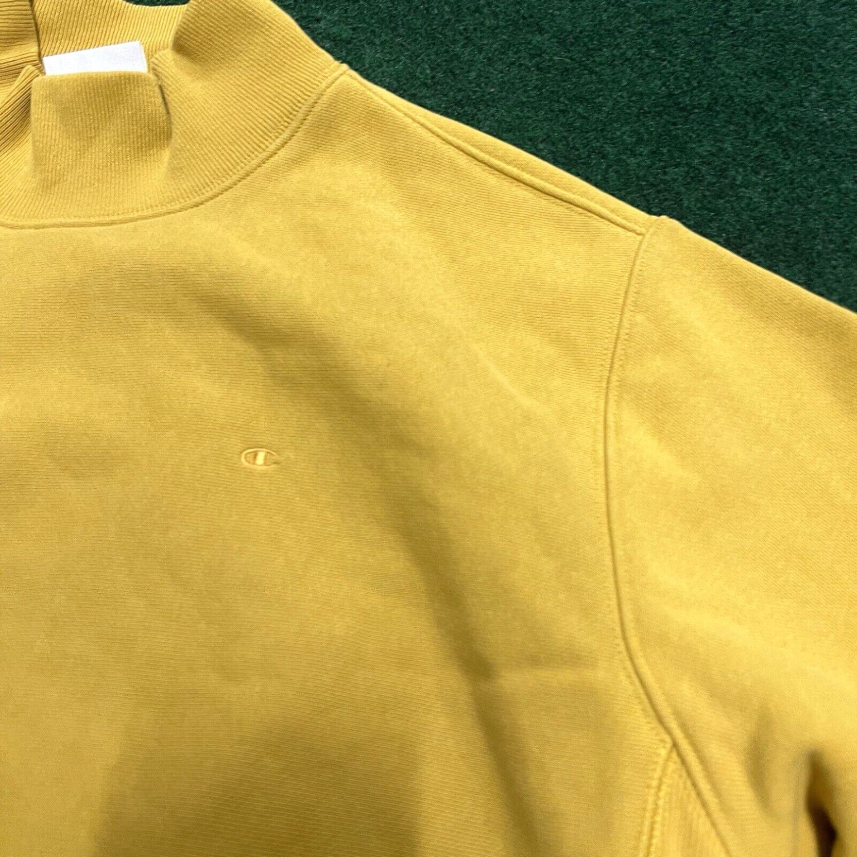 Champion Vintage Champion Reverse Weave Ribbed Sweatshirt Small Yellow Gold Size US S / EU 44-46 / 1 - 2 Thumbnail