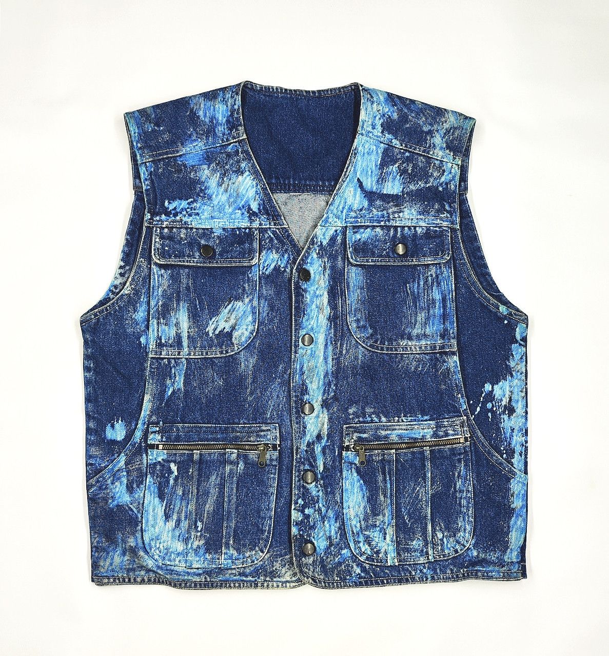 Japanese Brand CAPITAN painter jeans vest reversible Size US L / EU 52-54 / 3 - 1 Thumbnail