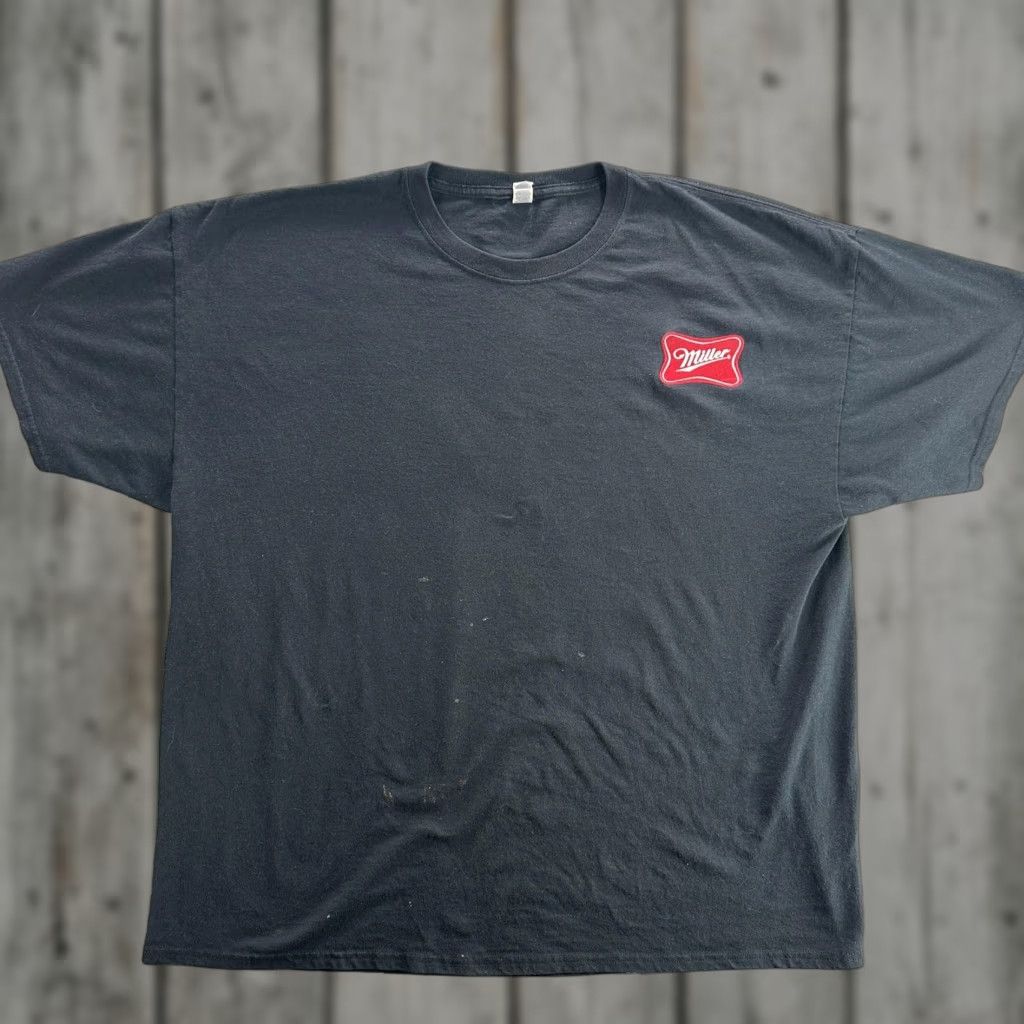 Vintage Miller Shirt Mens 2XL Black Red Logo Beer Tee T-Shirt Brewer Bar Promo 2EG Size US XXL / EU 58 / 5 - 1 Thumbnail
