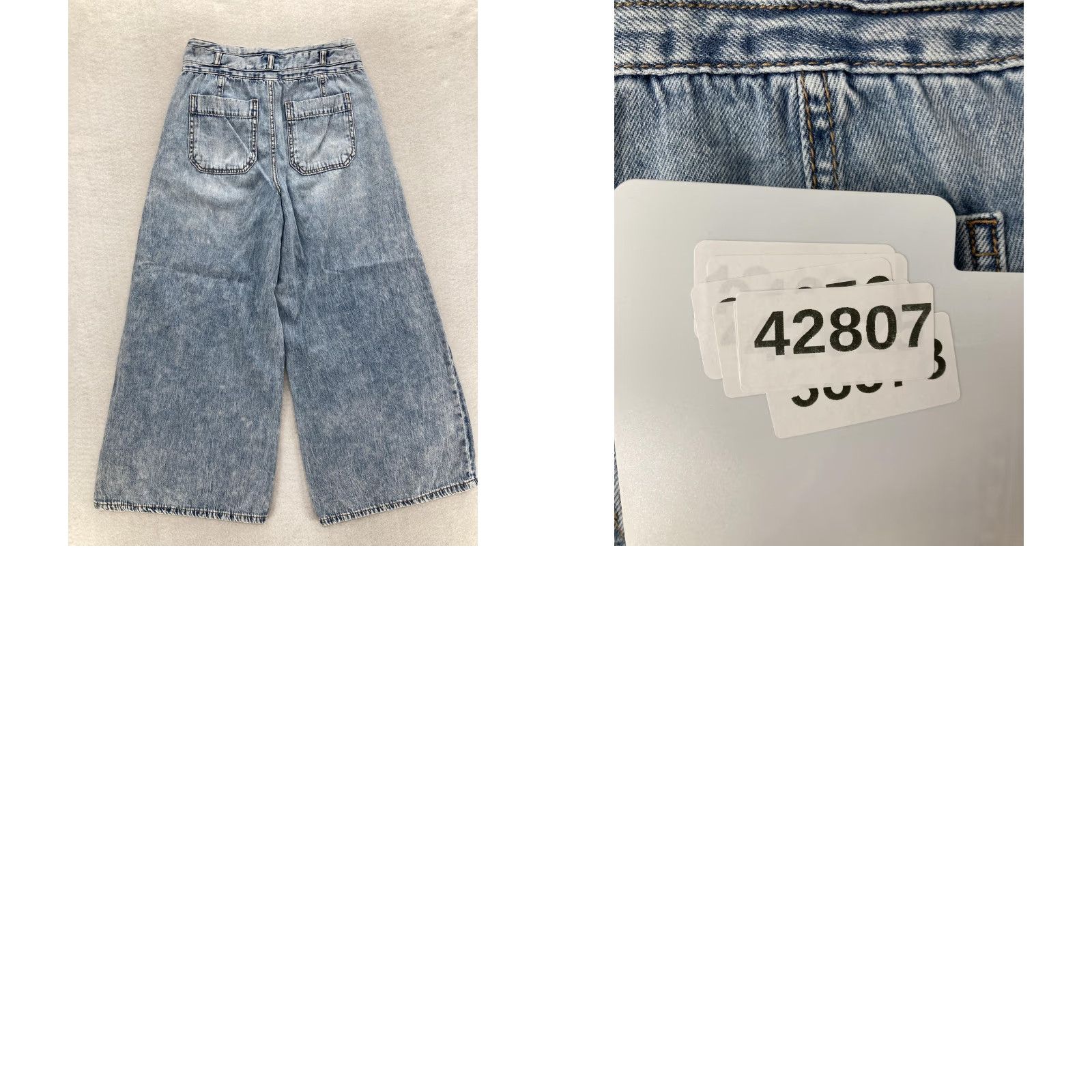 Vintage Kensie Jeans The Kaya High Rise Wide Leg Ankle Womens 4 27 Light Wash Cropped Light Wash Denim Cropped Wide-Leg Jeans 4/27 Womens Size 27" / US 4 / IT 40 - 9 Thumbnail