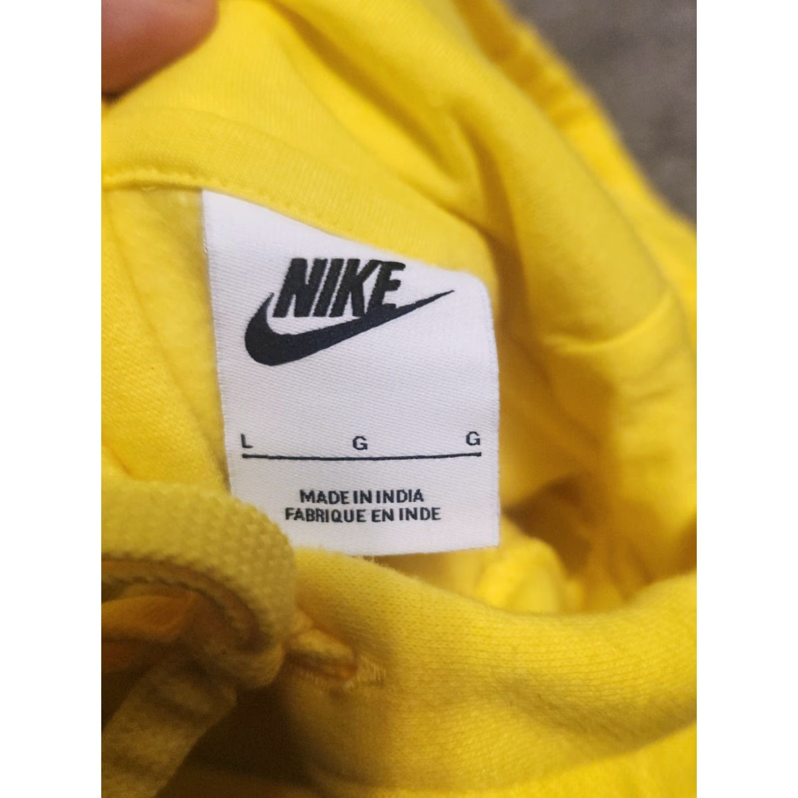 Nike Nike Mens Club Fleece Sweatsuit Tracksuit Set Lightning Yellow Top Lrg Pants Sm Hoodie Logo Activewear Casual Travel Athletic 2 Piece Stuff? Size 42R - 2 Thumbnail