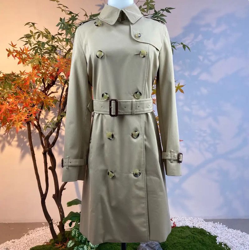Burberry Burberry Khaki Cotton Women's Trench Coat Size M / US 6-8 / IT 42-44 - 1 Thumbnail