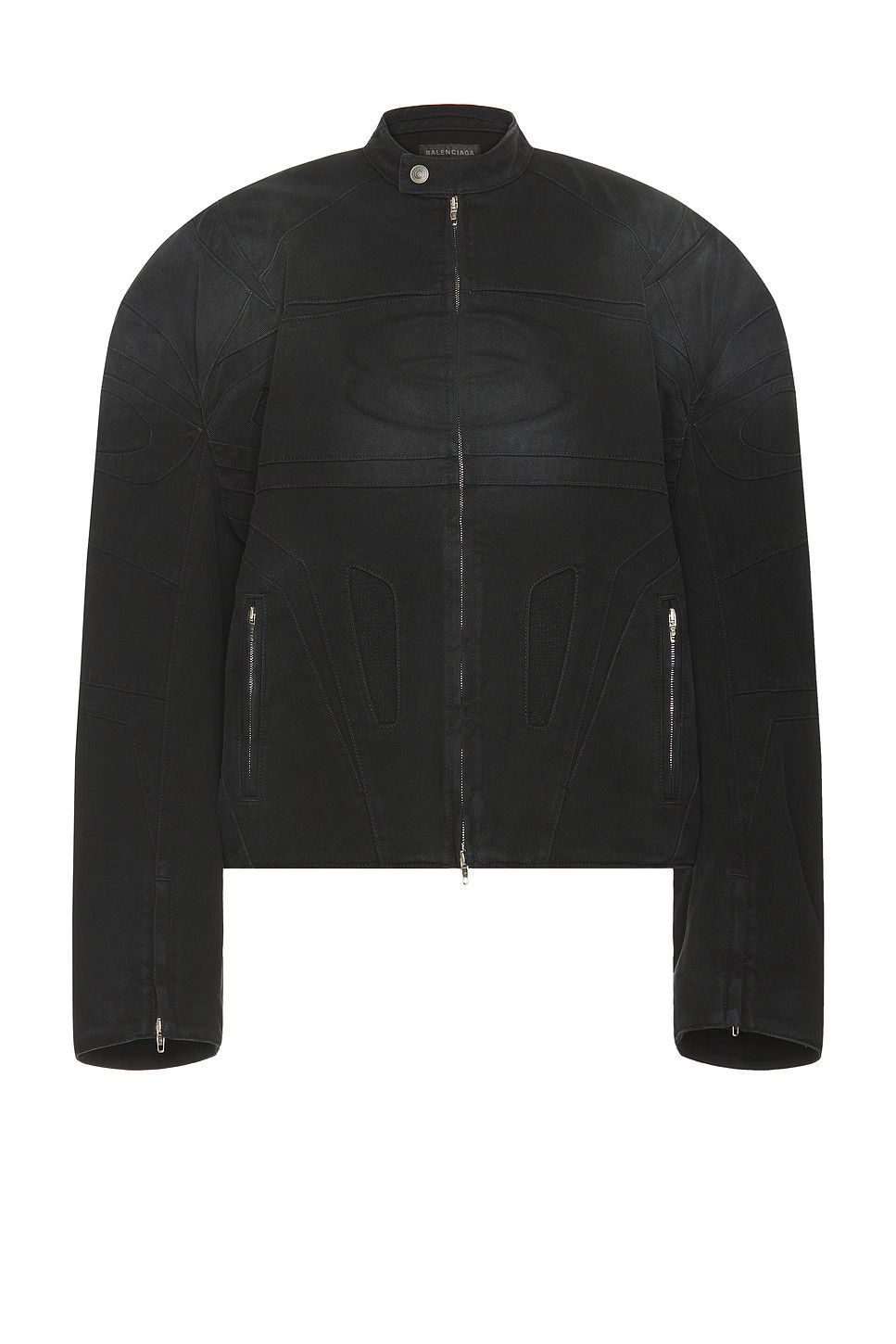 Balenciaga o1in1g0226 Racer Jacket in Black Size US M / EU 48-50 / 2 - 1 Thumbnail