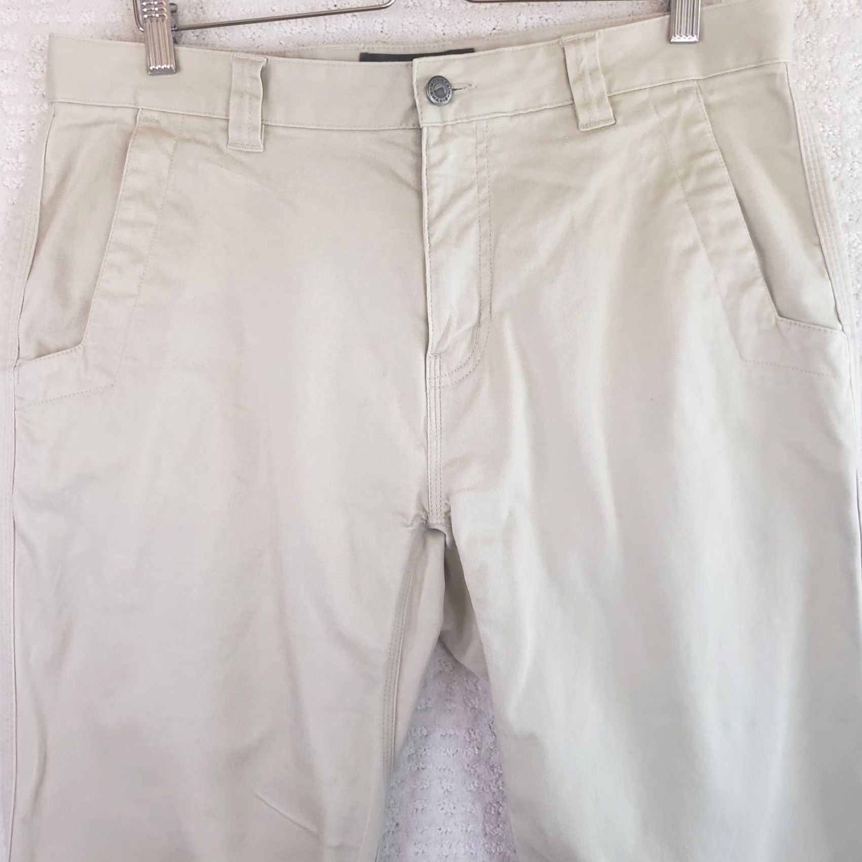 Mountain Khakis Mountain Khakis Chino Pants Straight Leg Mens 35x31 Khaki 5-Pocket Logo Pockets Outdoor Casual Workwear Winter Fall Spring Slacks Size US 35 - 4 Thumbnail