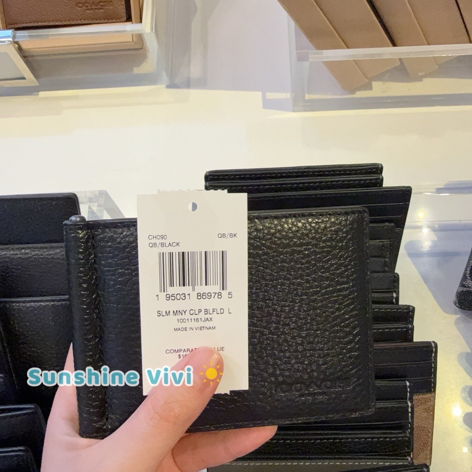 Coach NWT Coach Slim Money Clip Billfold Wallet CH090 Leather Size ONE SIZE - 6 Thumbnail