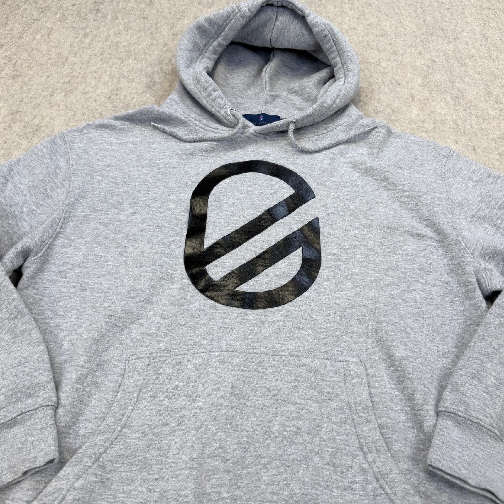 Logo 7 VINTAGE Extracurricular Hoodie Mens Large Gray Logo Graphic Pullover Fleece Sweatshirt Size US L / EU 52-54 / 3 - 3 Thumbnail