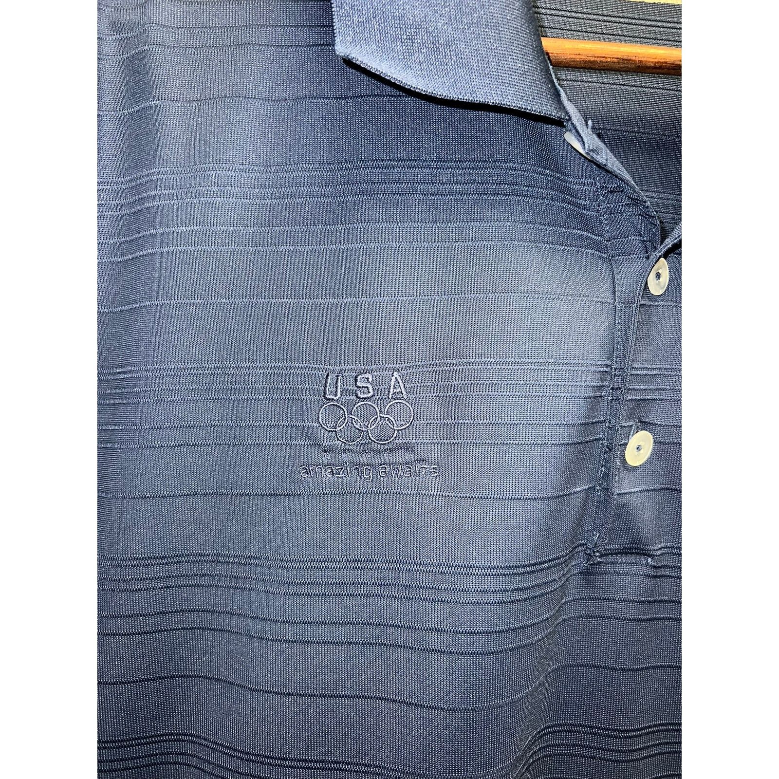 Vintage Nike USA Olympics Polo Shirt Amazing Nike Golf Olmypic VTG 2 Size US XXL / EU 58 / 5 - 2 Thumbnail