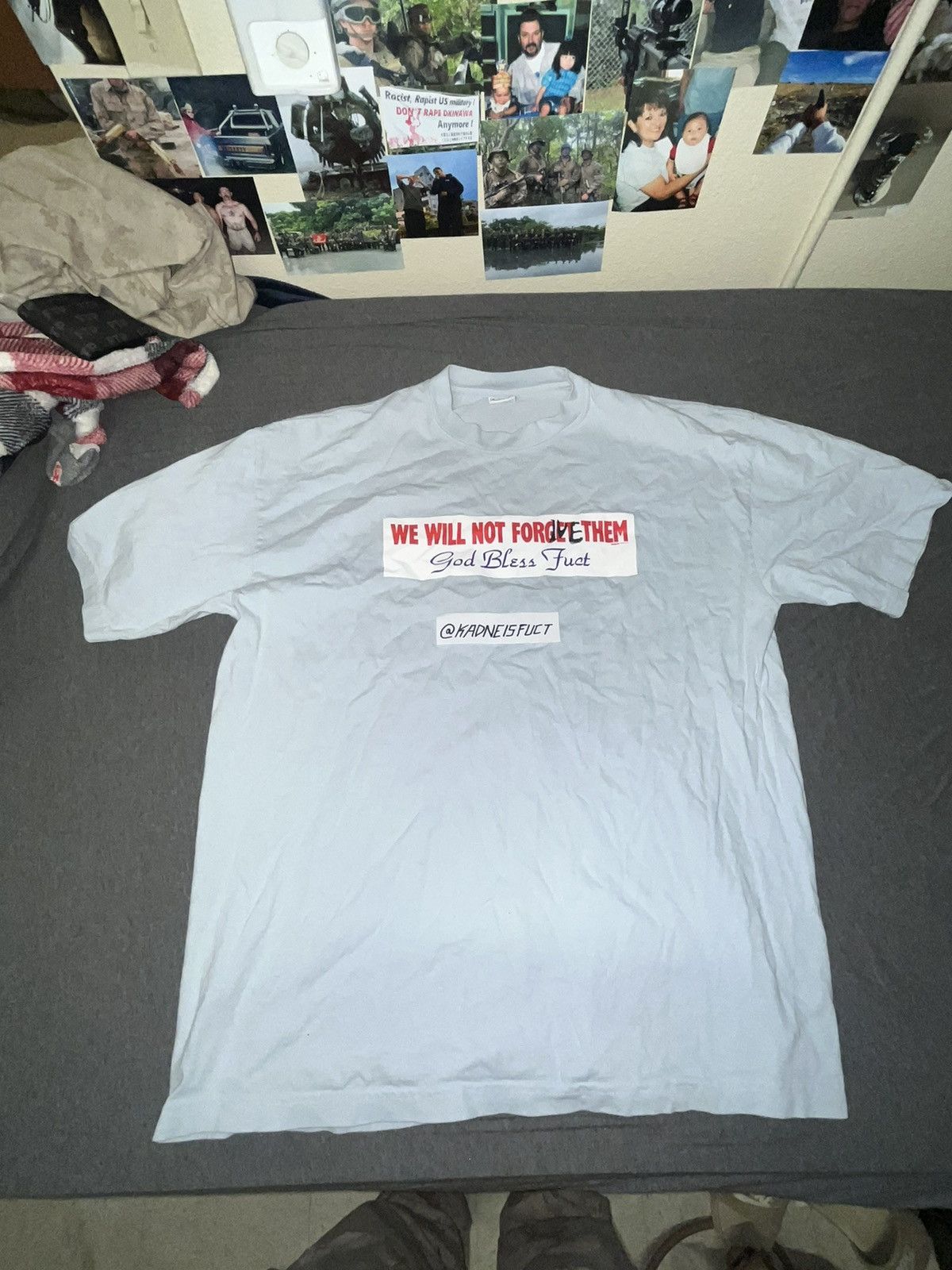 FUCT × Fuck The Population We Will Not Forget Them, God Bless Fuct Shirt Size US XL / EU 56 / 4 - 1 Thumbnail