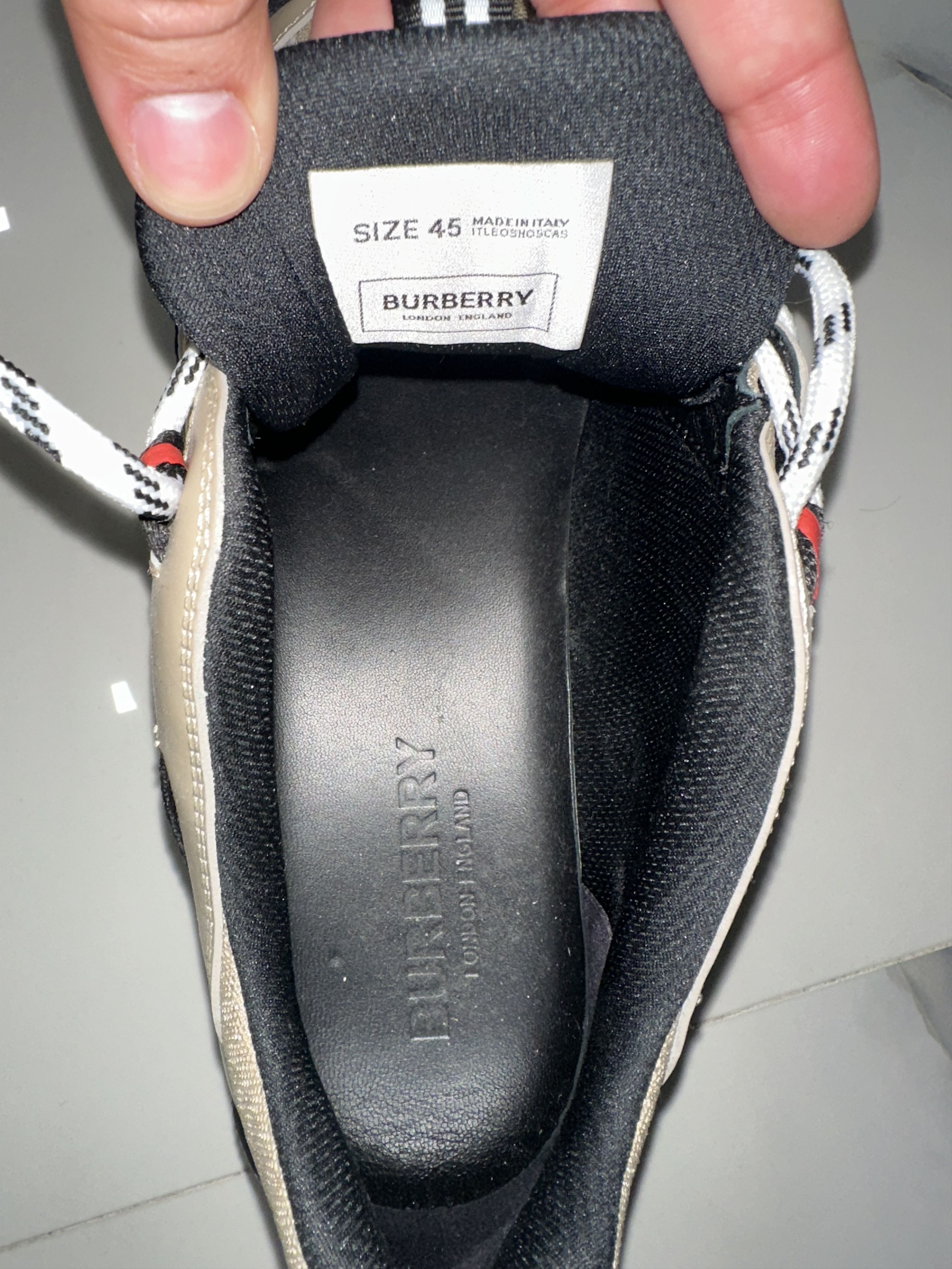 Burberry UNION TB LOGO RS5 LOW TOP SNEAKERS Size US 12 / EU 45 - 11 Thumbnail