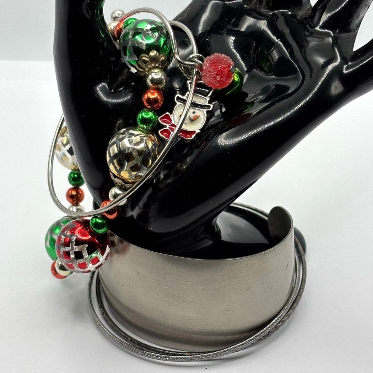 Other Silver & Red Christmas Bracelet Bundle Size ONE SIZE - 2 Thumbnail
