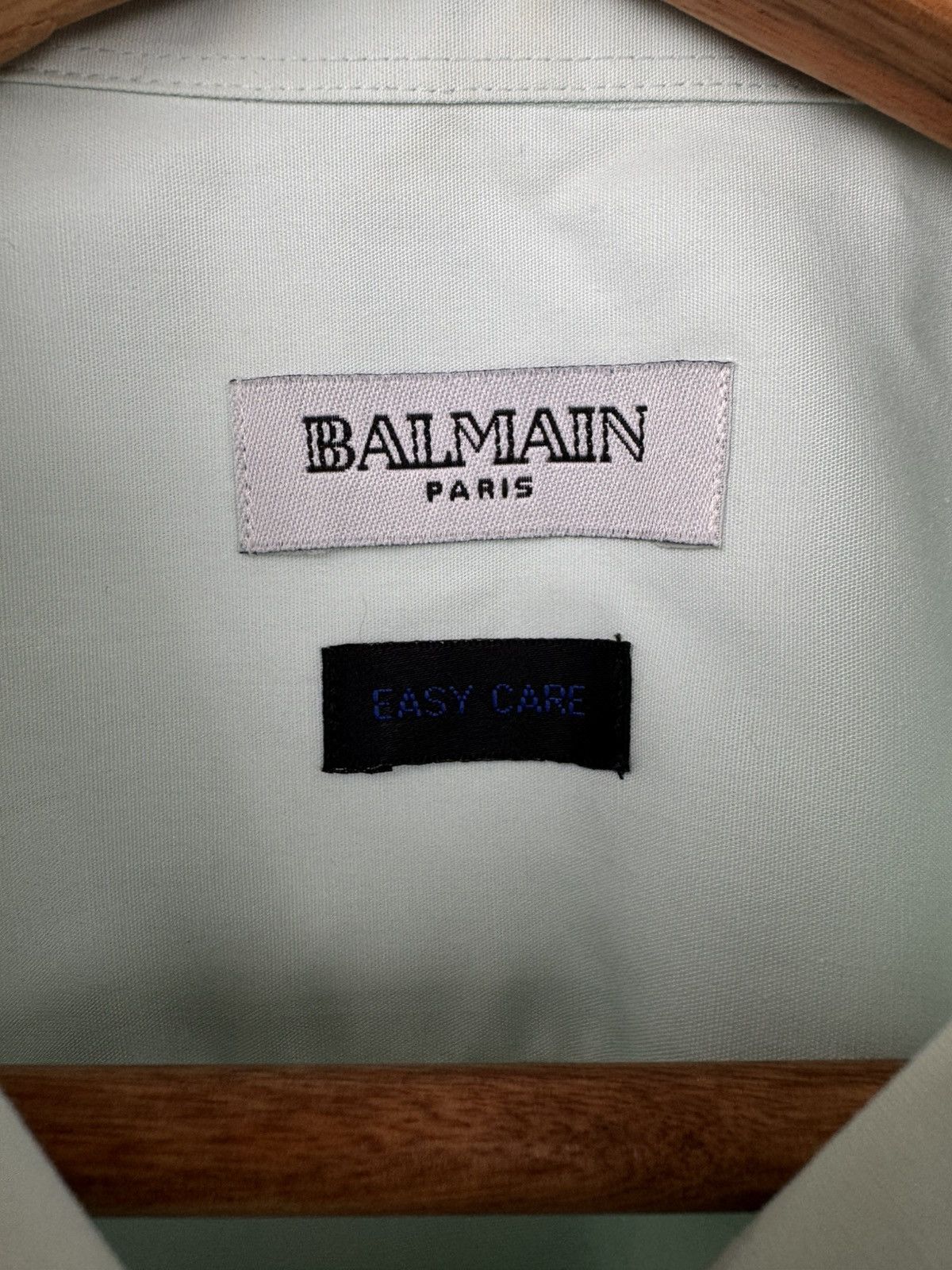 Balmain Balmain Paris Men Shirt Turquoise Size XL Size US XL / EU 56 / 4 - 5 Thumbnail
