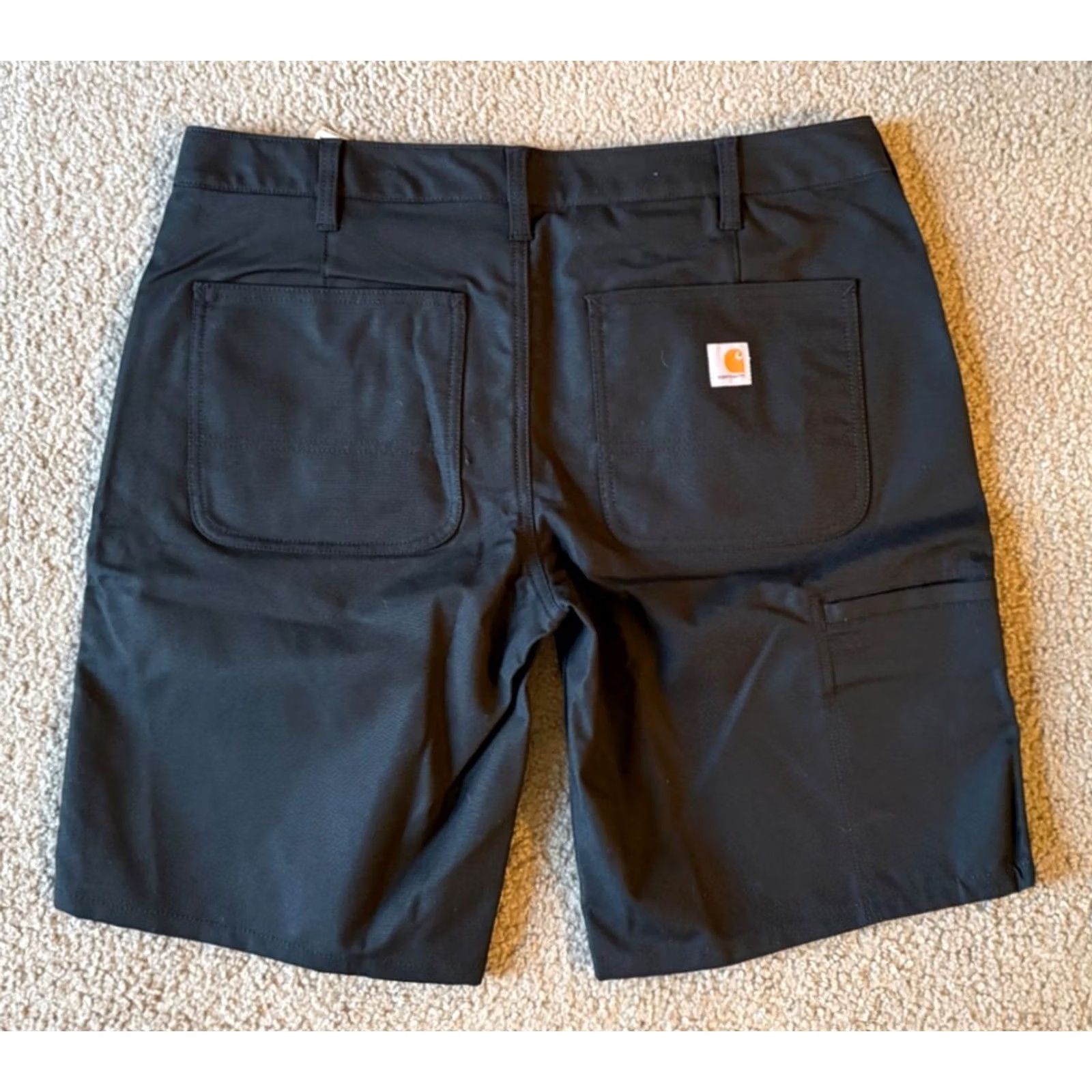 Carhartt Carhartt Women's Black Carpenter Work Shorts - Size 14, 5-Pocket, Canvas/Cotton Blend, Mid Rise, Inseam 10, Flat Front, Workwear, Casual, Outdoor, NWT Size 36" / US 14 / IT 50 - 2 Thumbnail