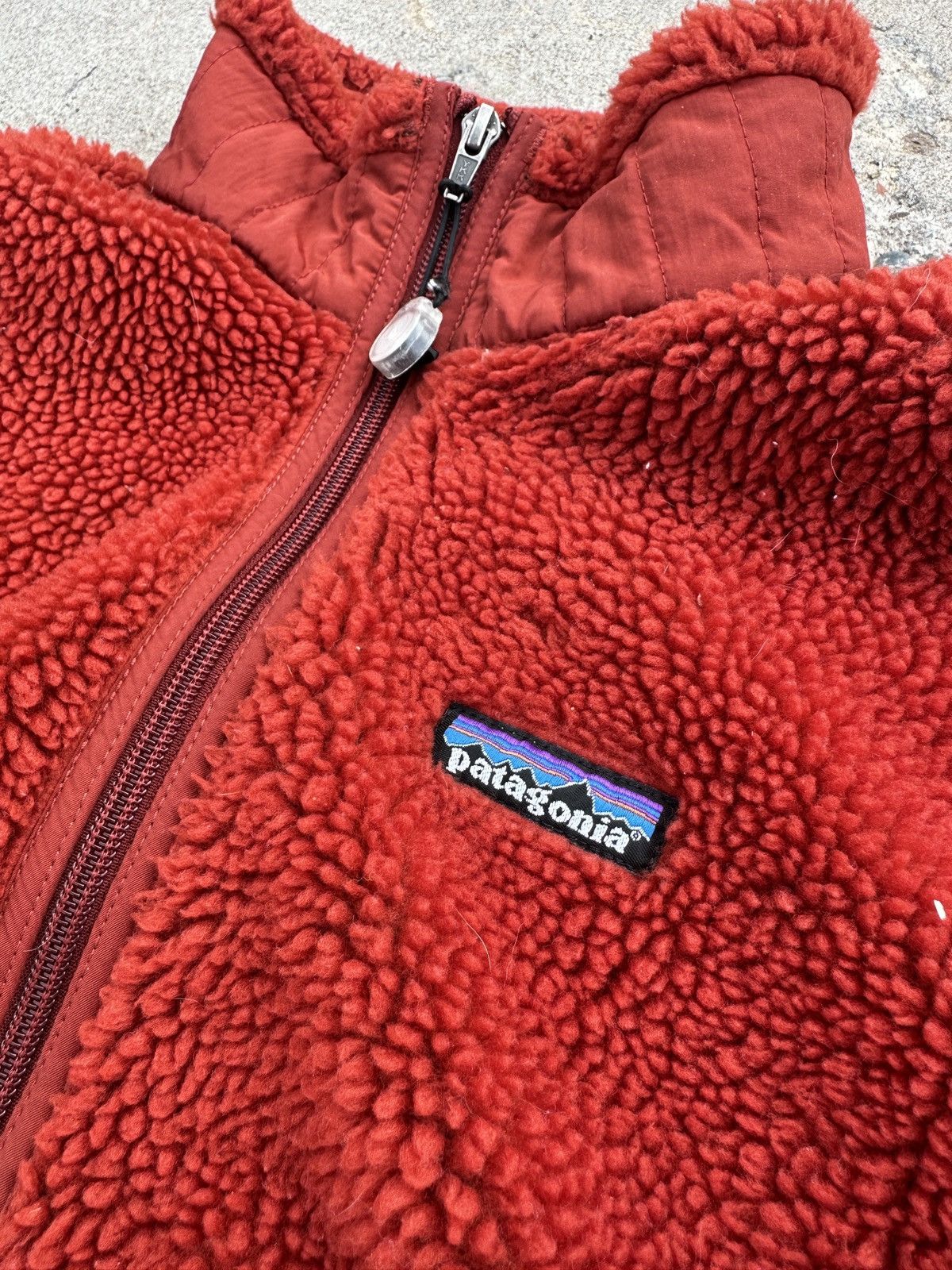 Patagonia Red/burnt orange patigonia fleece jacket Size L / US 10 / IT 46 - 2 Thumbnail