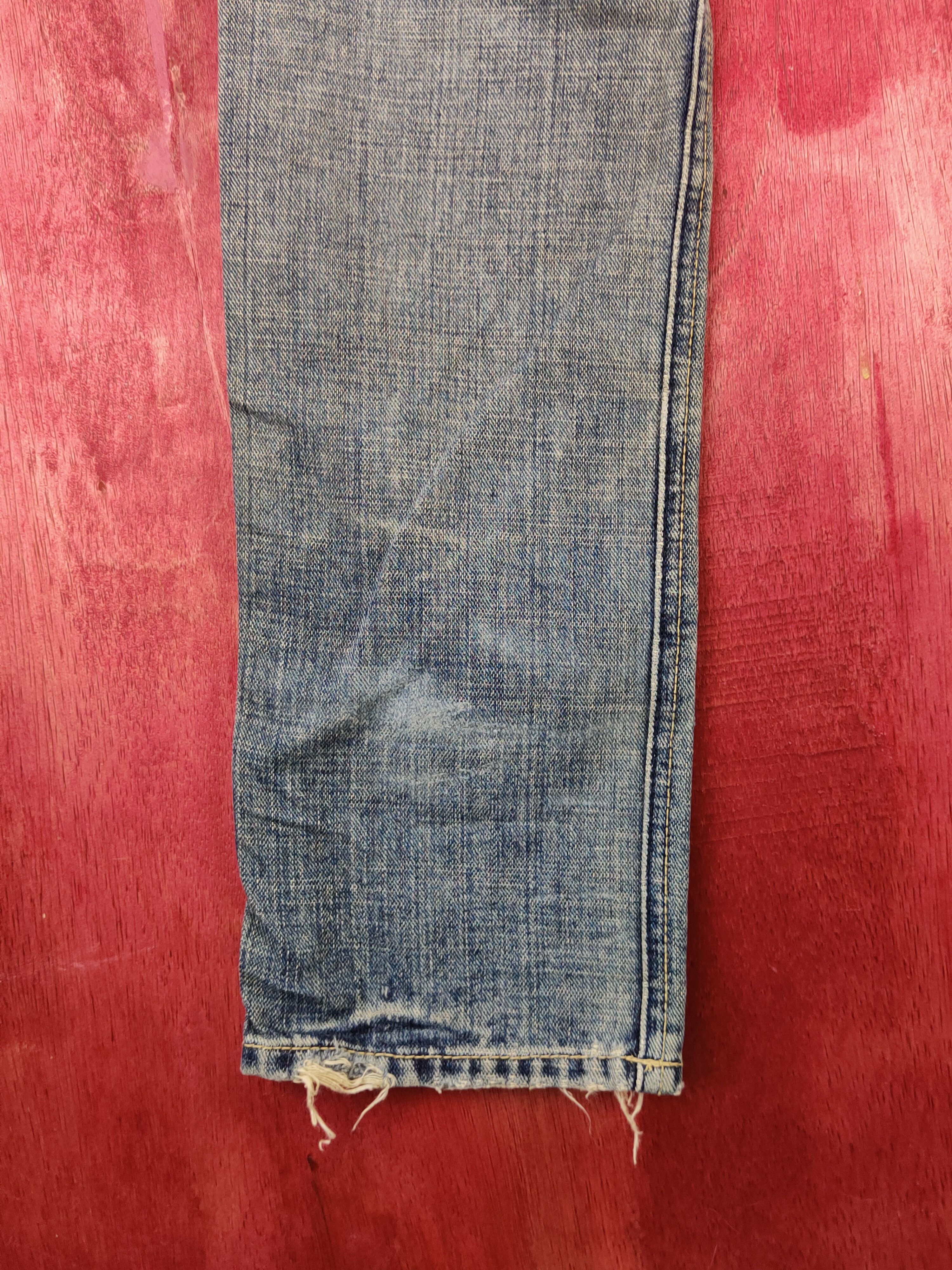 Japanese Brand DL Cubesugar Blue Faded Multipocket Denim jeans pants #S1478 Size US 31 - 3 Thumbnail