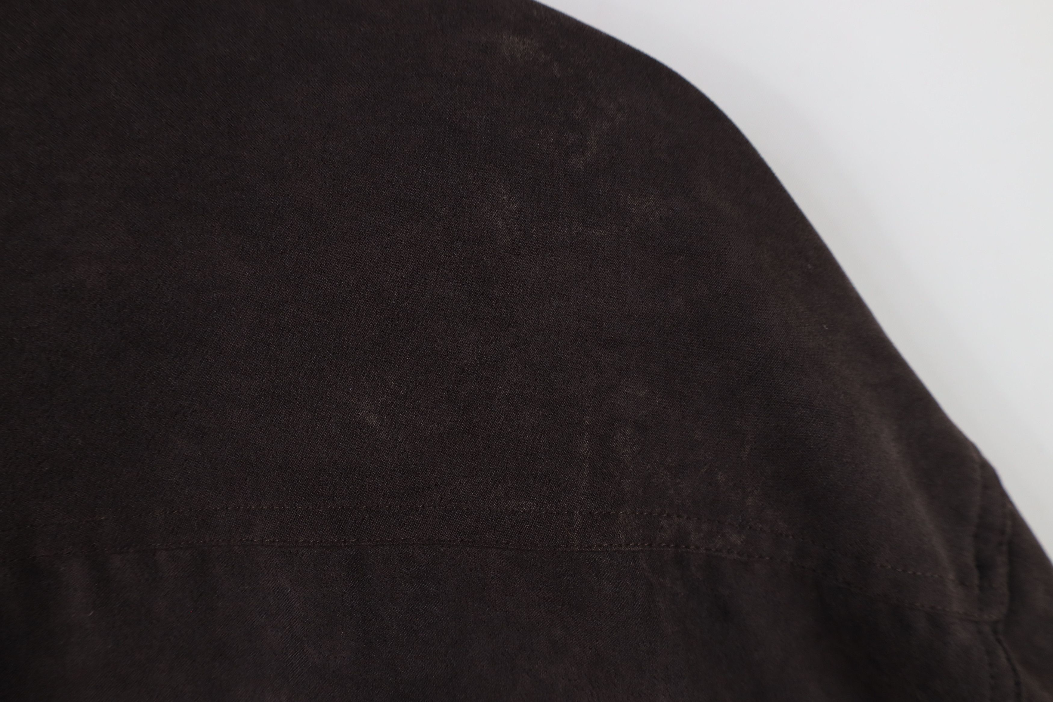 Vintage Vintage 90s Streetwear Collared Button Shirt Dark Brown Size US XL / EU 56 / 4 - 8 Thumbnail