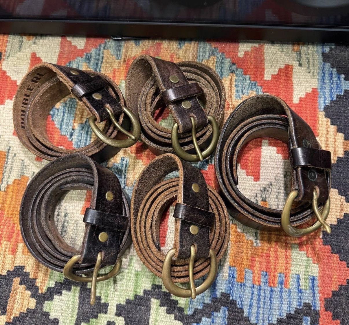 RRL Ralph Lauren RRL Ralph Lauren Double RL Horsebit Belts K22 Size ONE SIZE - 6 Thumbnail