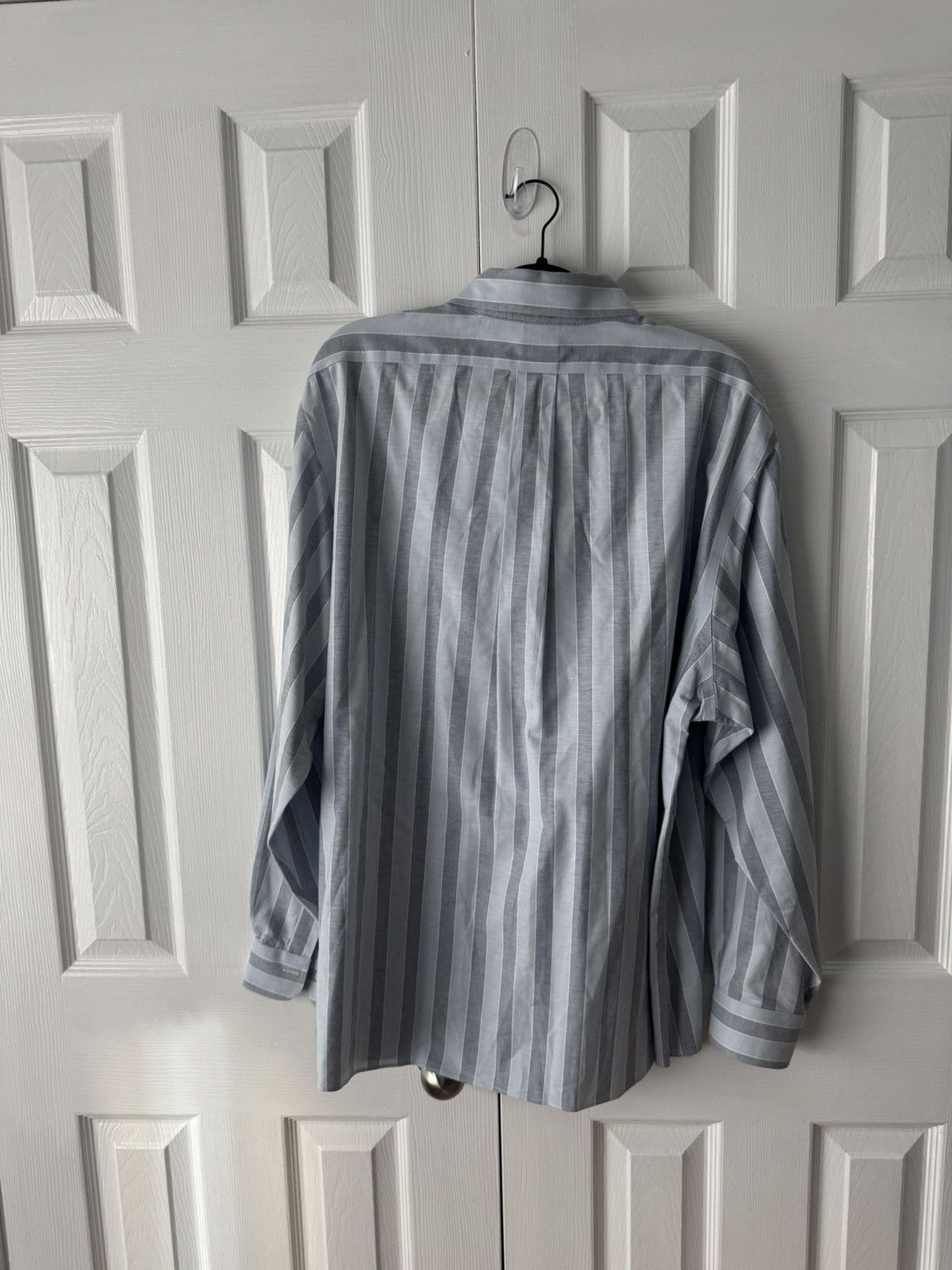 Brooks Brothers Brooks Brothers Button Down Shirt White/Blue Stripes XXL Size US XXL / EU 58 / 5 - 5 Thumbnail