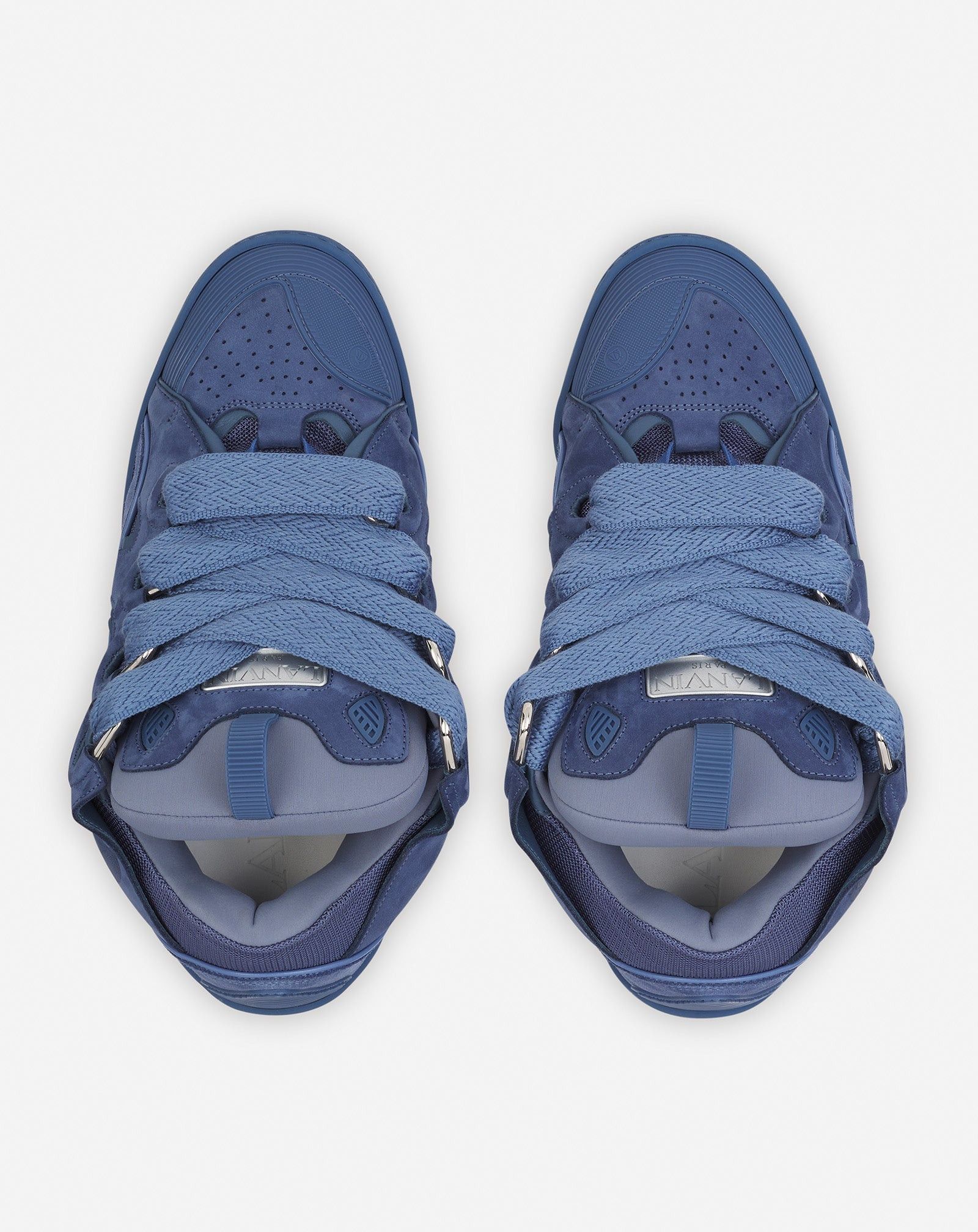 Lanvin oc11z0325 Curb Low Top Sneakers in Blue Size US 7.5 / EU 40-41 - 3 Thumbnail