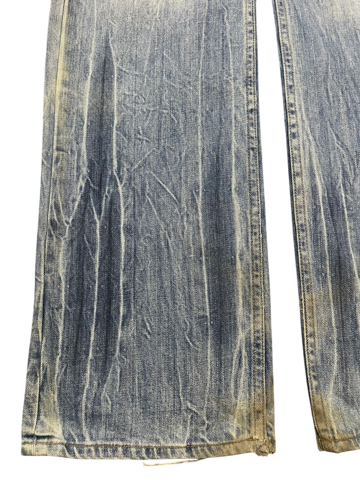 14th Addiction Vintage Japanese Brand Clawmark Wash Distress Baggy Jeans Size US 31 - 7 Thumbnail