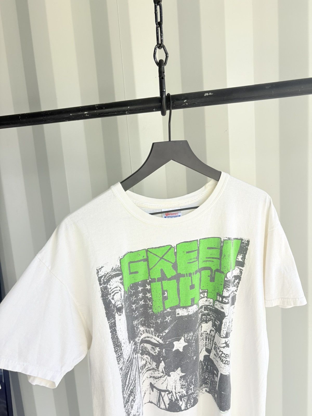 Band Tees Vintage Green Day Shirt Faded Distressed Grunge Boxy Size US XL / EU 56 / 4 - 6 Thumbnail
