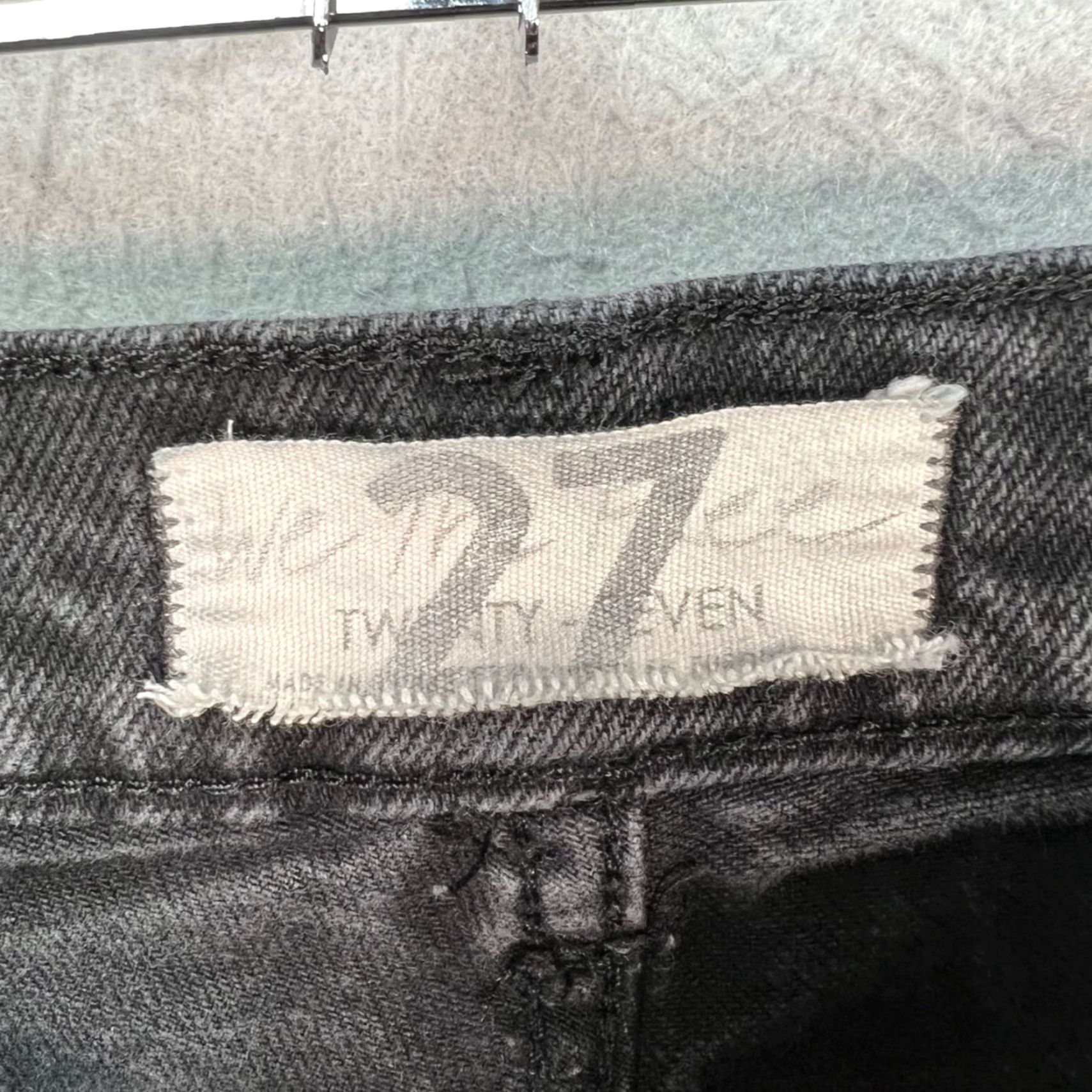 Vintage We The Free Womens Flared High-Waisted Denim Jeans 27 Black Cotton Denim 5-Pocket Rise High Inseam 32 Womens Jeans - No N/A Size 27" / US 4 / IT 40 - 3 Thumbnail