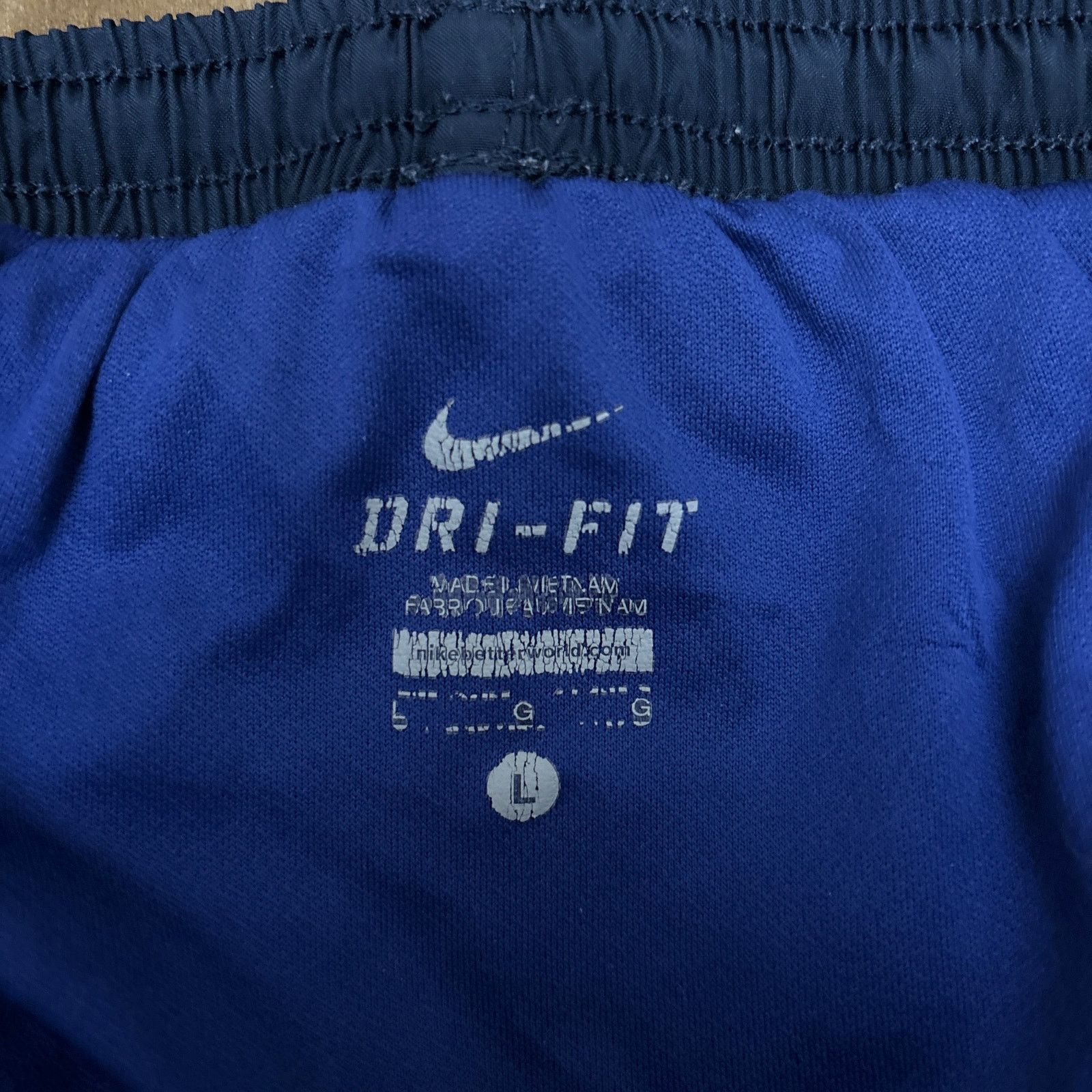 Nike Nike Women's Large running shorts Navy with blue/orange Size 26" / US 2 / IT 38 - 5 Thumbnail