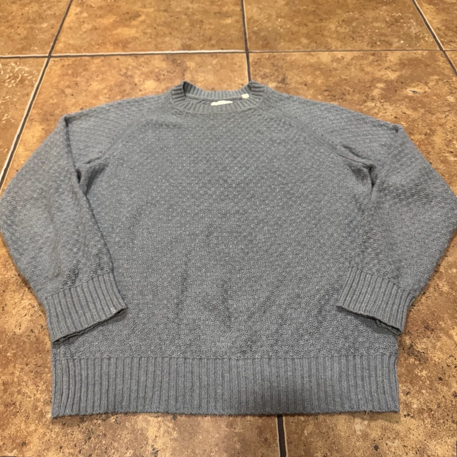 Billy Reid Billy Reid Sweater Mens Small Gray Long Sleeve Knit Cotton Thermal Shirt Size US S / EU 44-46 / 1 - 2 Thumbnail