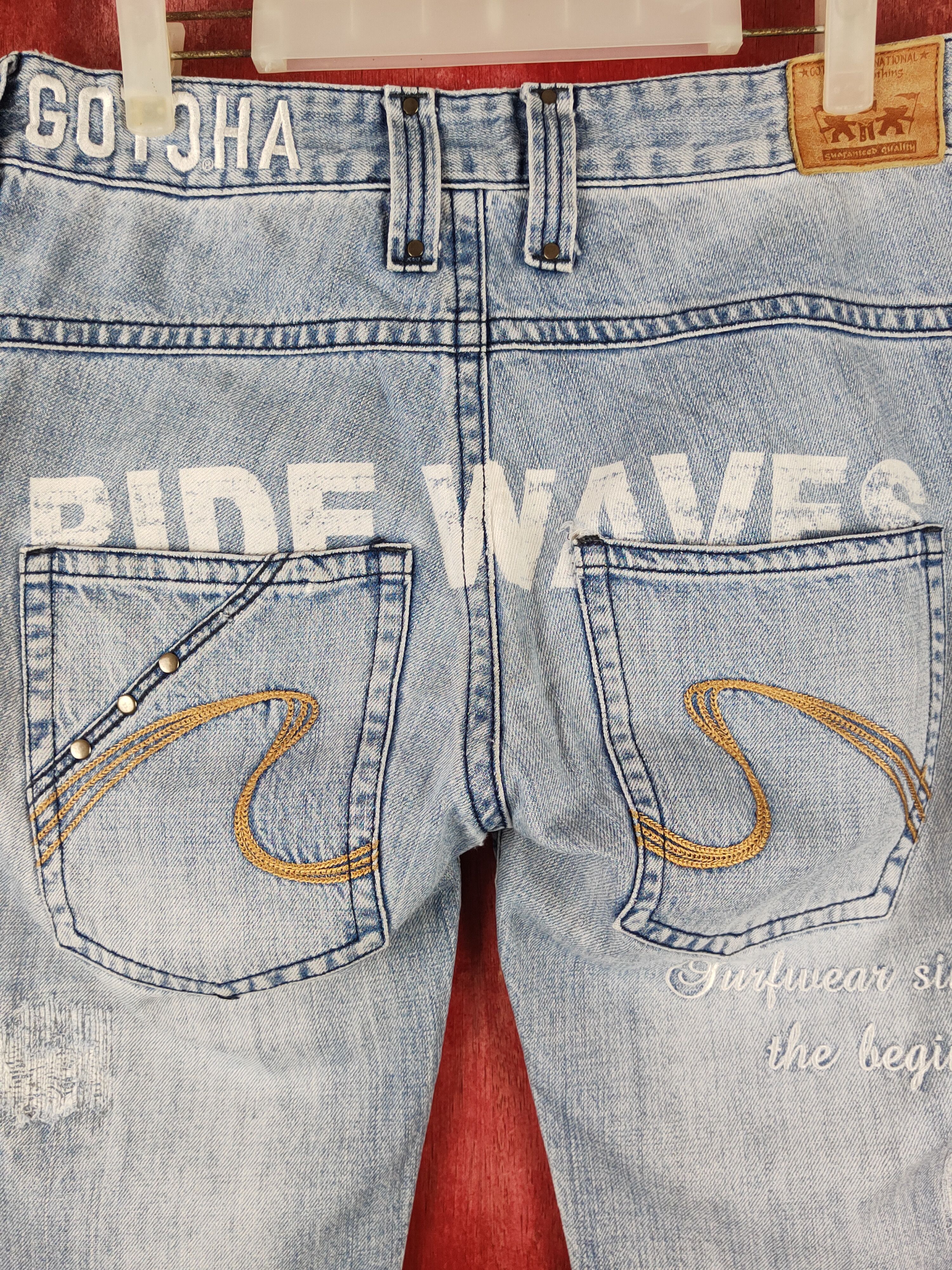 Gotcha Gotcha Blue Distressed Multipocket Denim #S1615 Size 32" / US 10 / IT 46 - 10 Thumbnail
