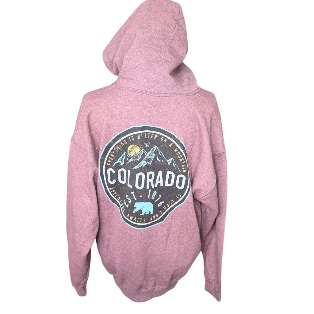 Gildan Gildan Women's Size Large Maroon Colorado Hoodie Size L / US 10 / IT 46 - 4 Thumbnail
