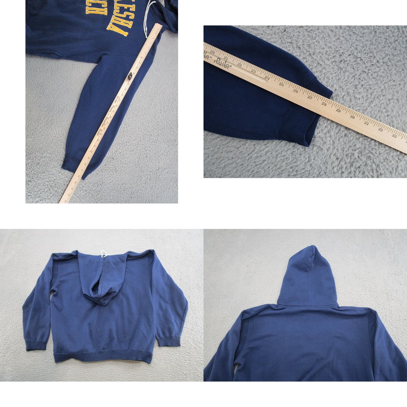 Spell VINTAGE Gear for Sports Waukesha Tech Men's Blue Spell Out Hoodie Sweatshirt XL Blue Pullover Sports Hooded Mens Shirts sweatshirt Size US XL / EU 56 / 4 - 8 Thumbnail