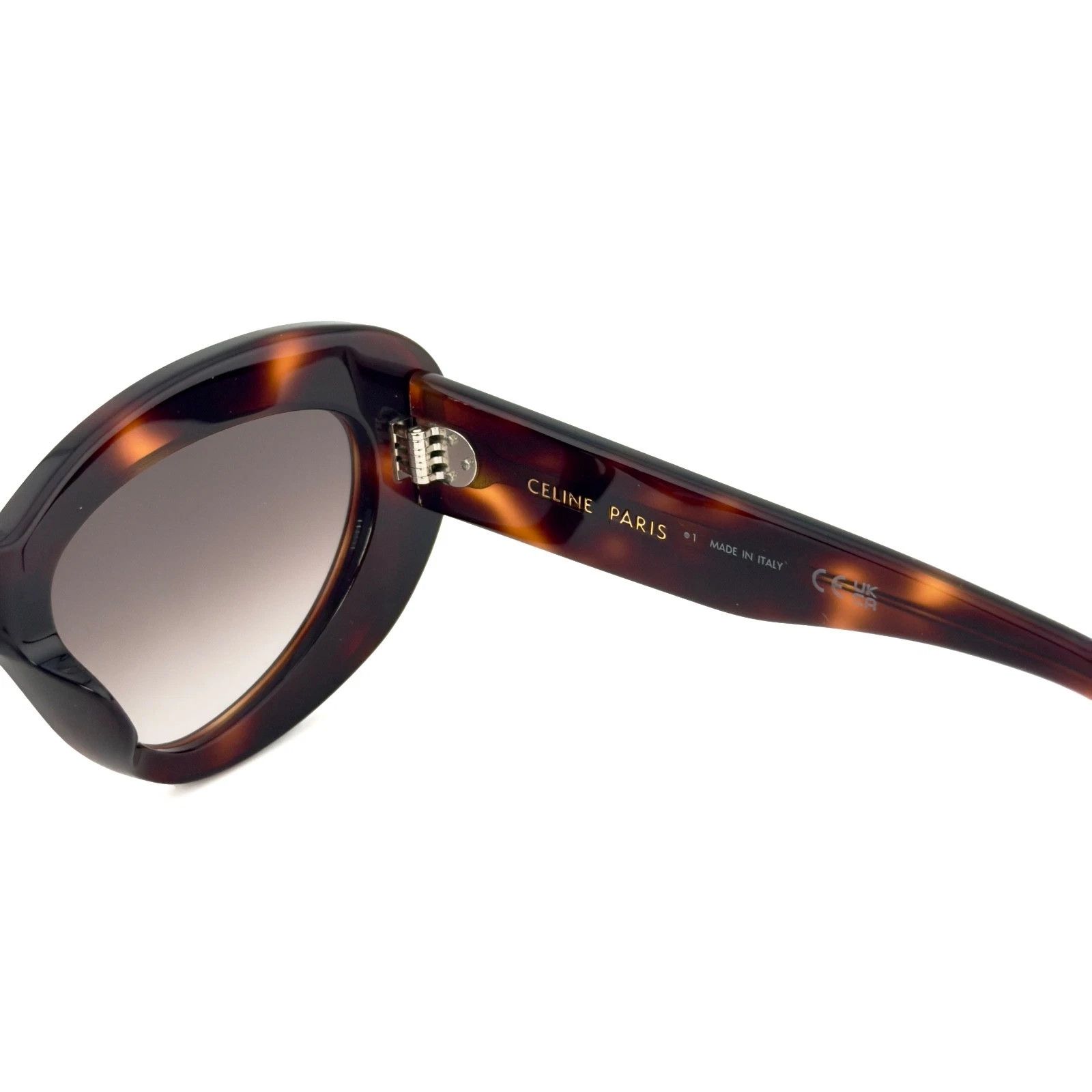 Celine CELINE 40320 CL40320U BOLD 3 Dots Brown Havana Sunglass 52F Size ONE SIZE - 6 Thumbnail