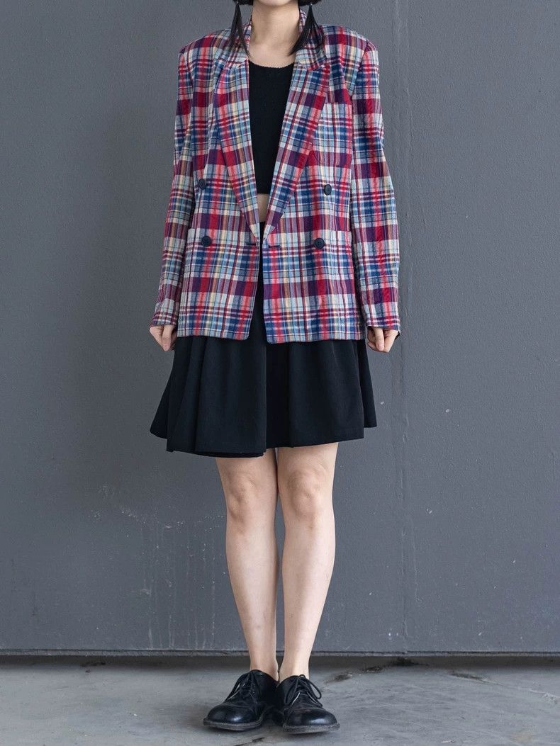 Kenzo 1980s KENZO Vintage Plaid Blazer Size US L / EU 52-54 / 3 - 1 Thumbnail