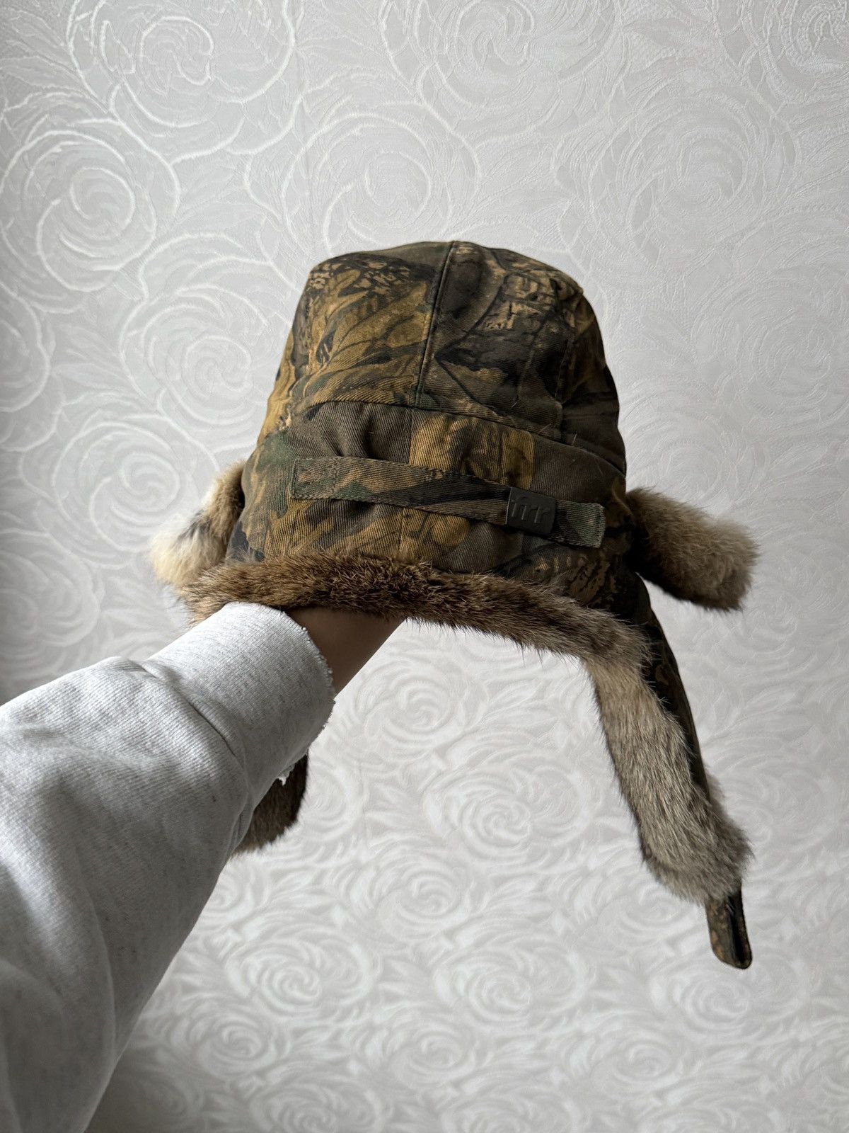 Realtree Rabbit Fur Earflap Hat Ushanka Camo Tree Y2K FRR Canada Rare Size ONE SIZE - 5 Thumbnail