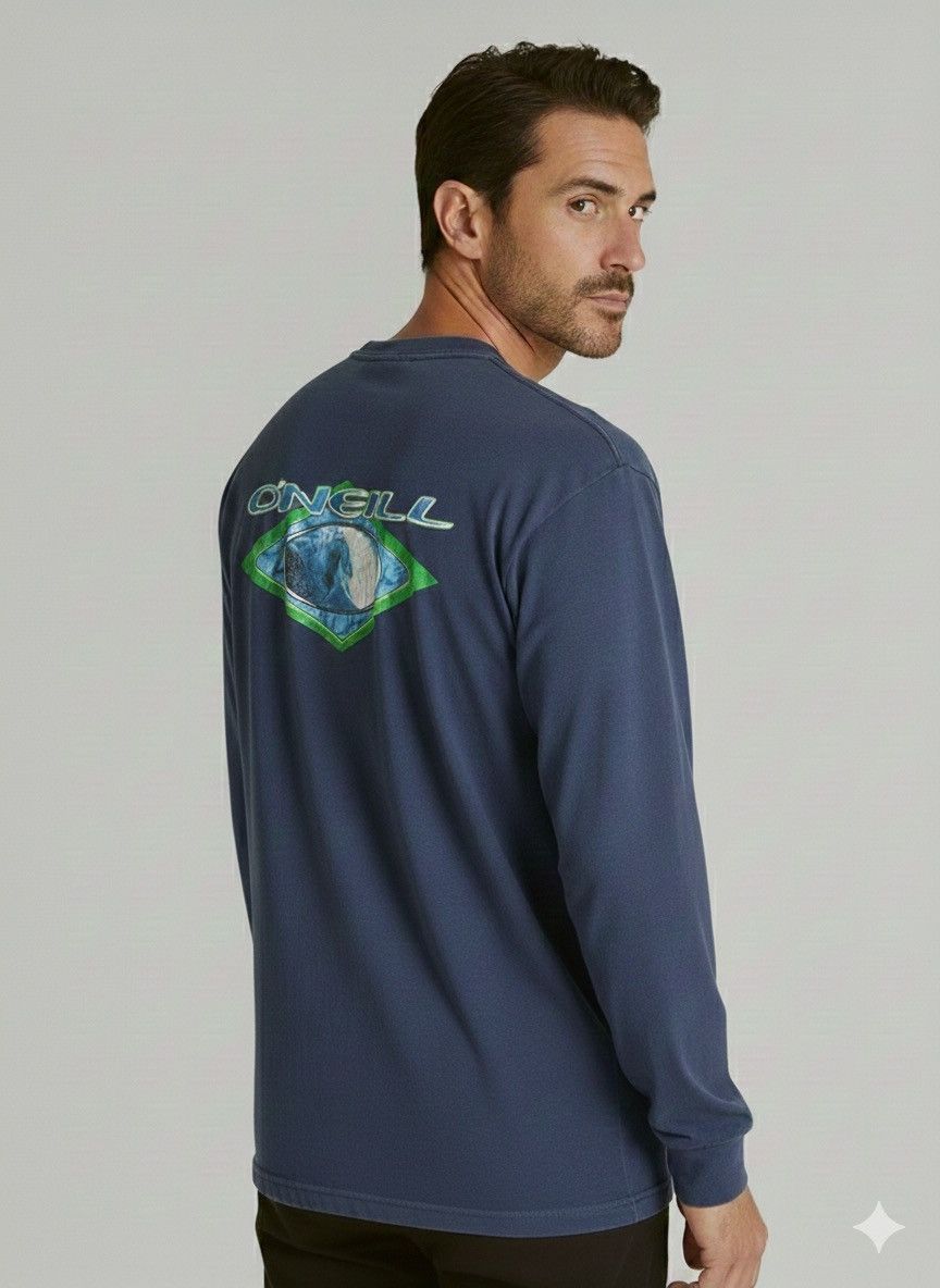 O'Neill Vintage 90s O'Neill Spellout Logo Long-Sleeve T-Shirt Size US M / EU 48-50 / 2 - 2 Thumbnail