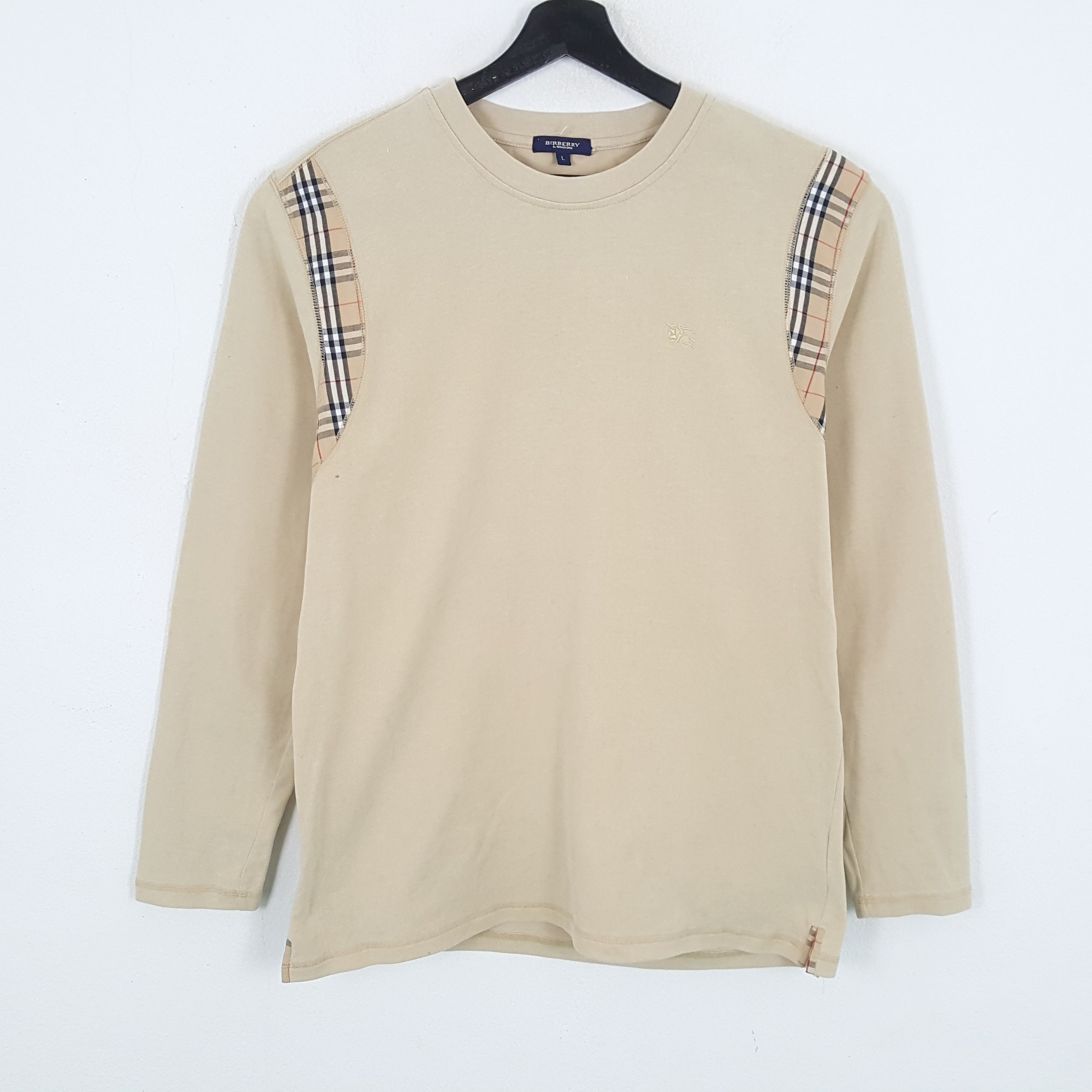 Burberry × Vintage BURBERRY LONDON Tshirt Nova Check Design Style Size US M / EU 48-50 / 2 - 1 Thumbnail